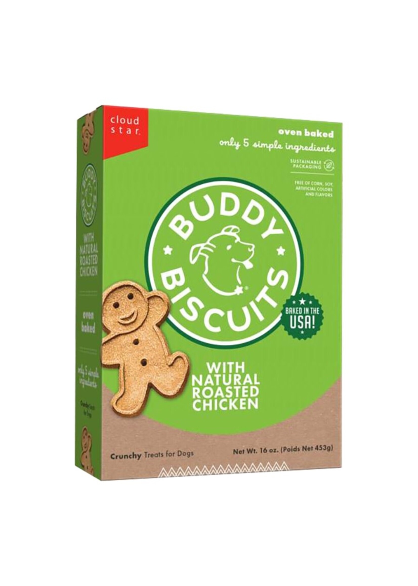 Buddy Biscuits Cloud Star Buddy Biscuits Crunchy Chicken Dog Treats - 16 oz