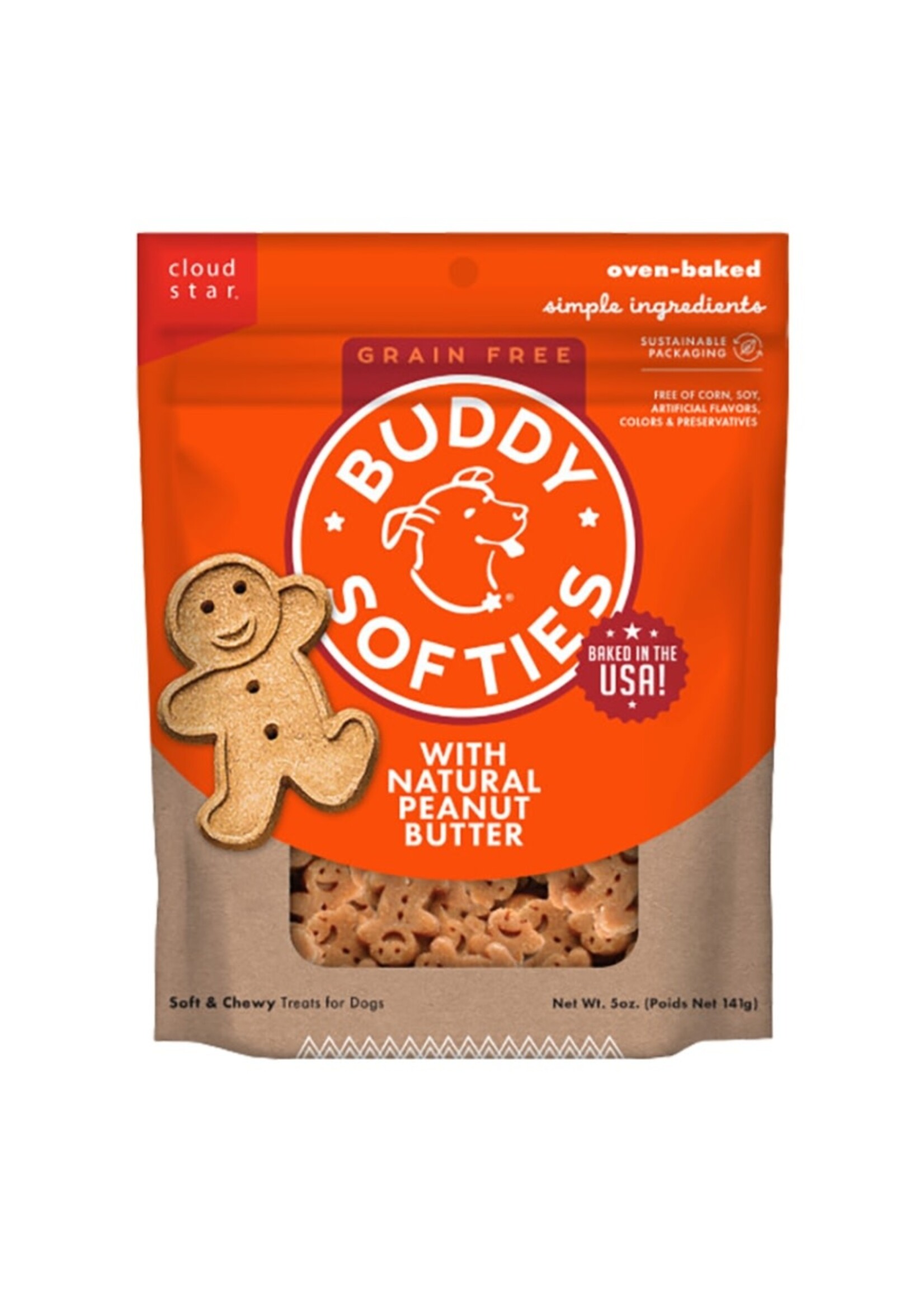 Buddy Biscuits Cloud Star Buddy Biscuits Softies Peanut Butter Dog Treats - 5 oz