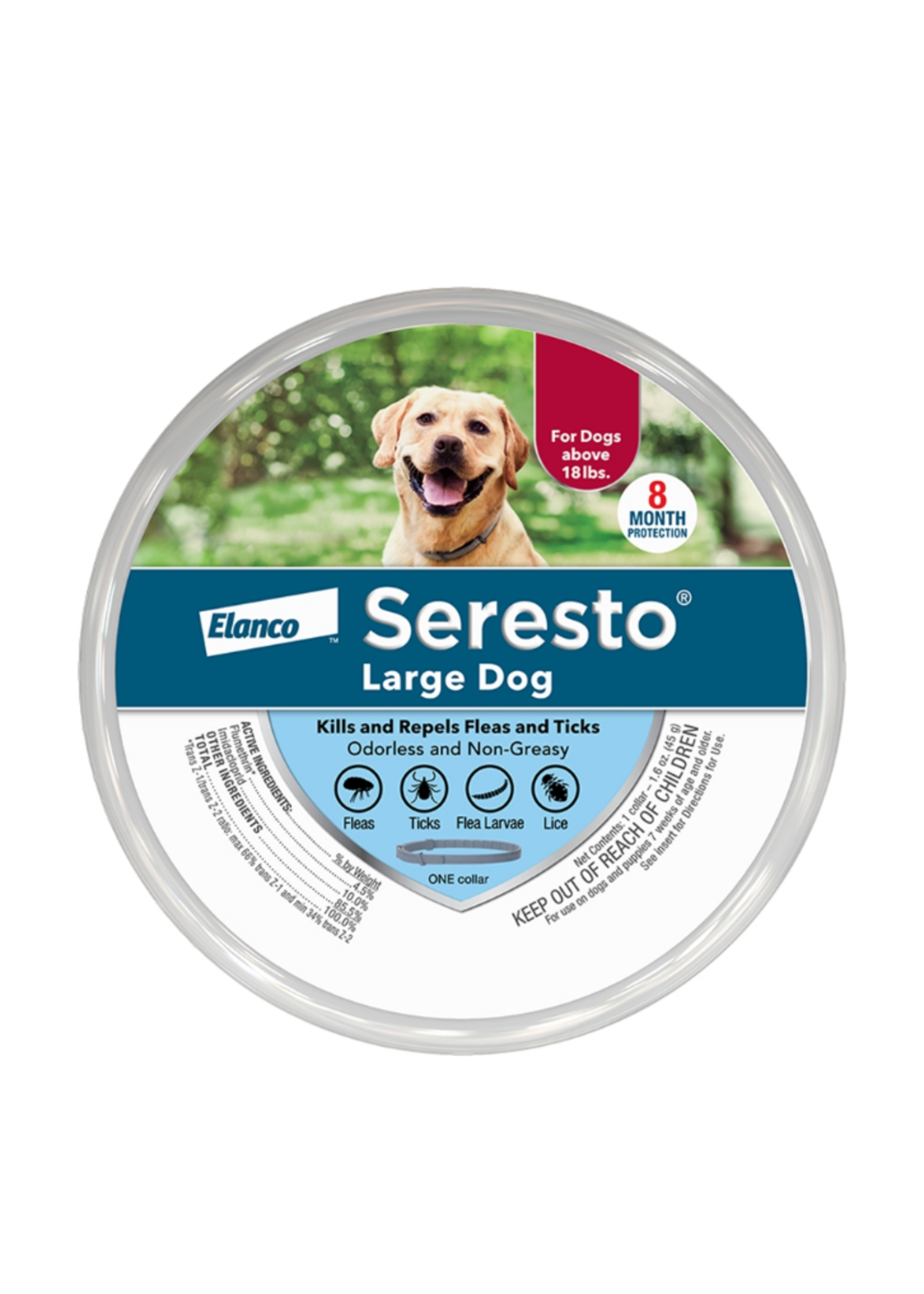 Bayer Seresto 8 Month Flea & Tick Collar Large Dog