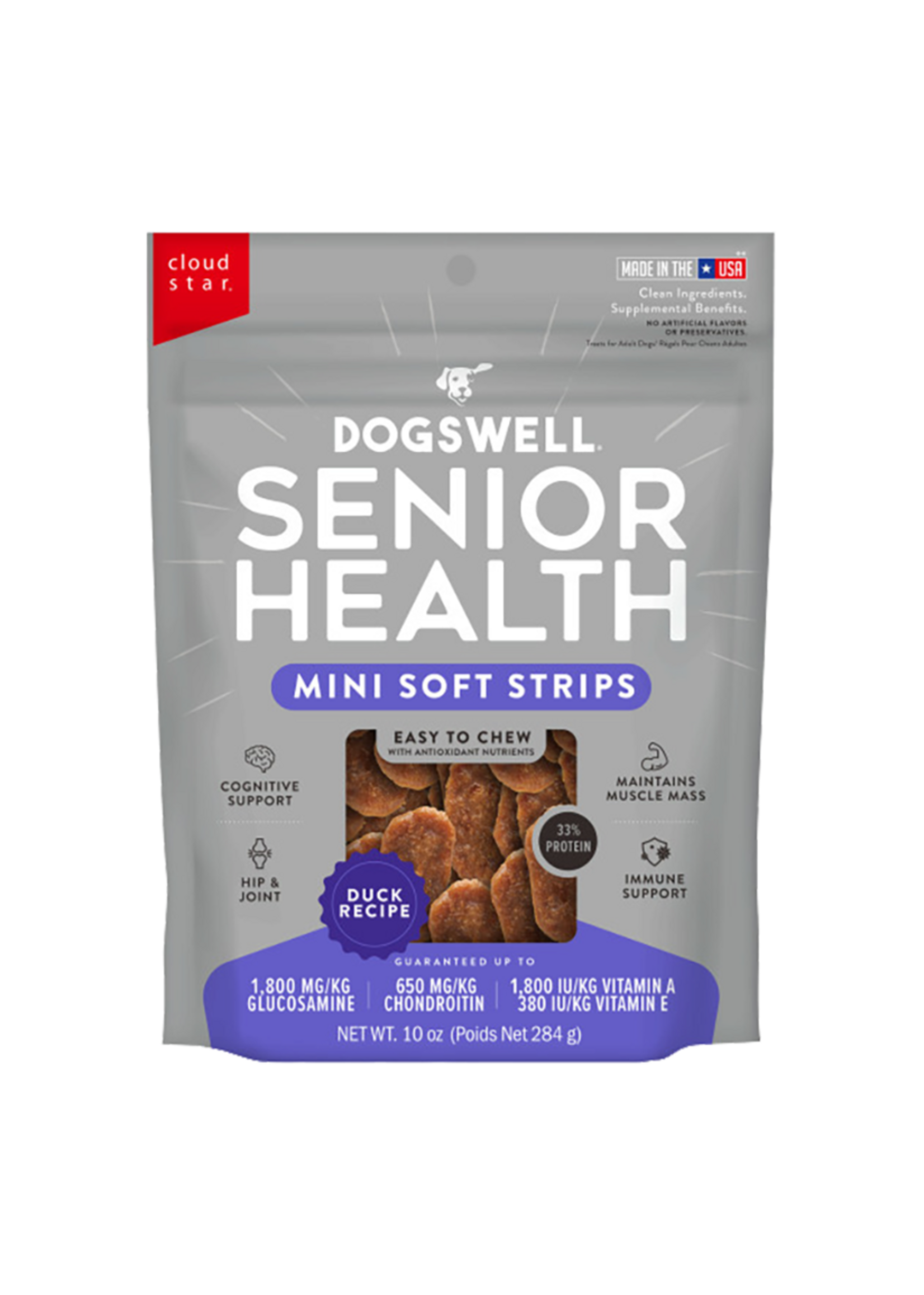 Dogswell Dogswell Senior Health Mini Soft Strips Duck Dog Treats - 10 oz