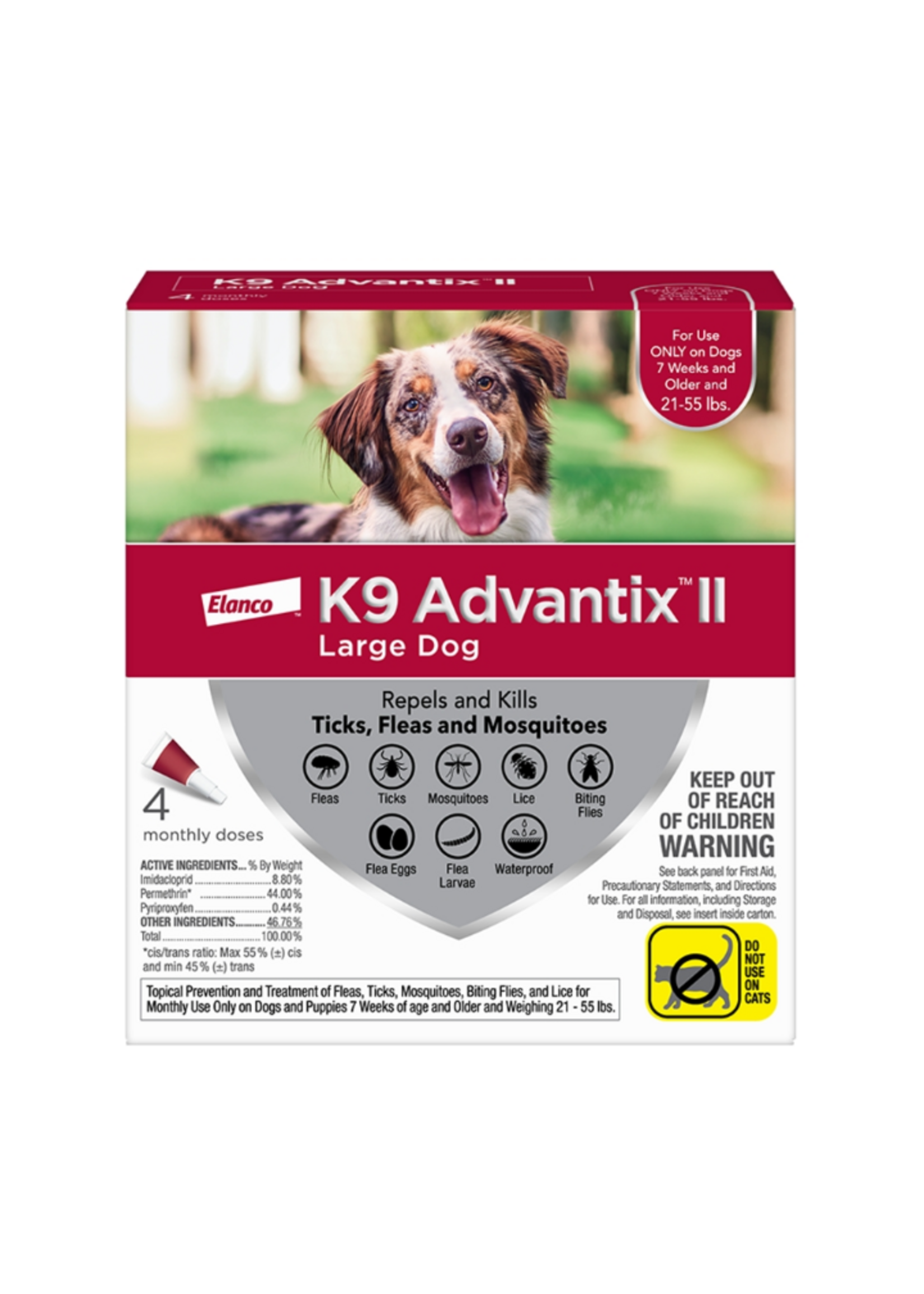 Bayer K9 Advantix II Large Dog 21-55Lb 4Pk