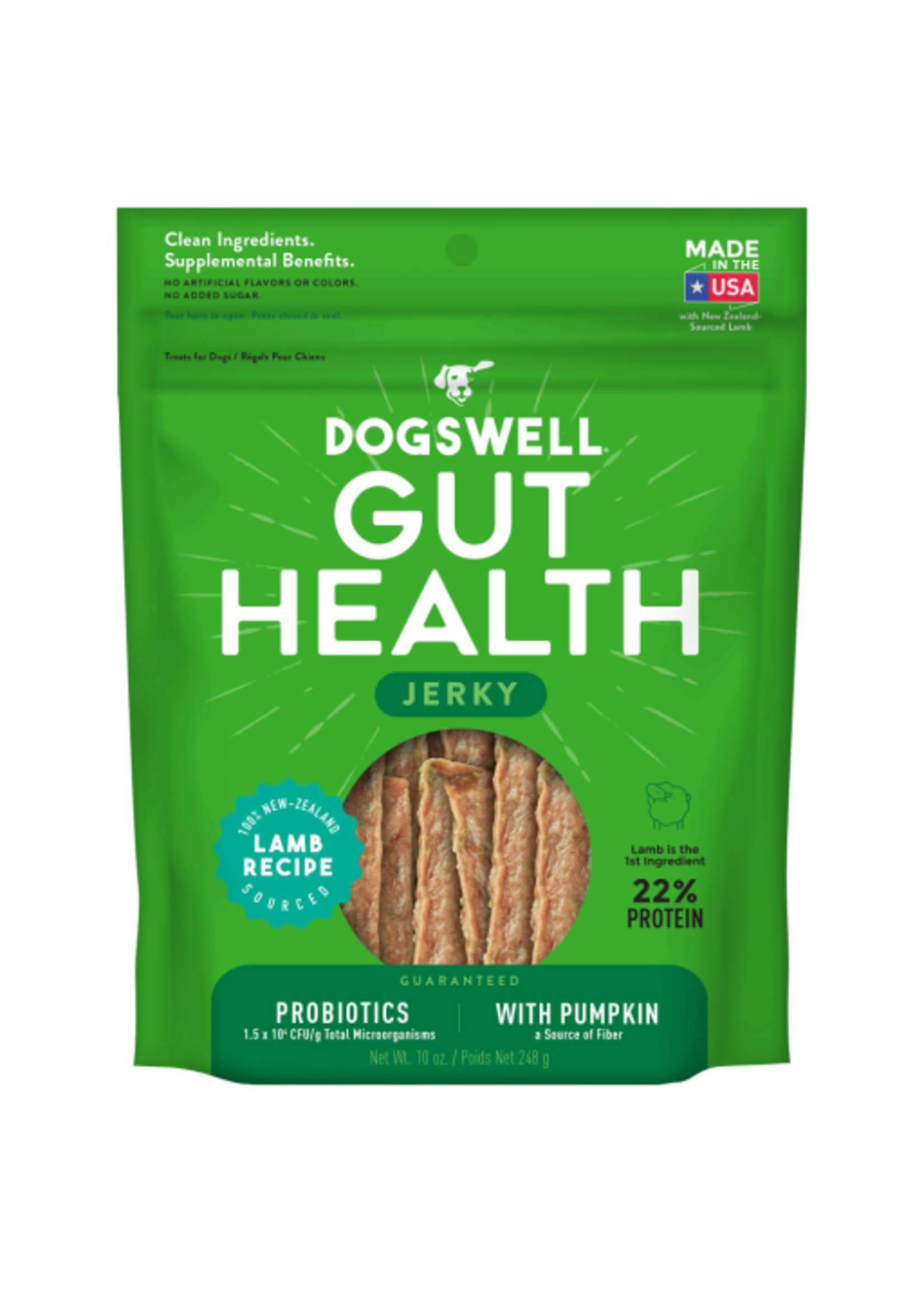 Dogswell Dogswell Gut Health Lamb Jerky Dog Treats - 10 oz