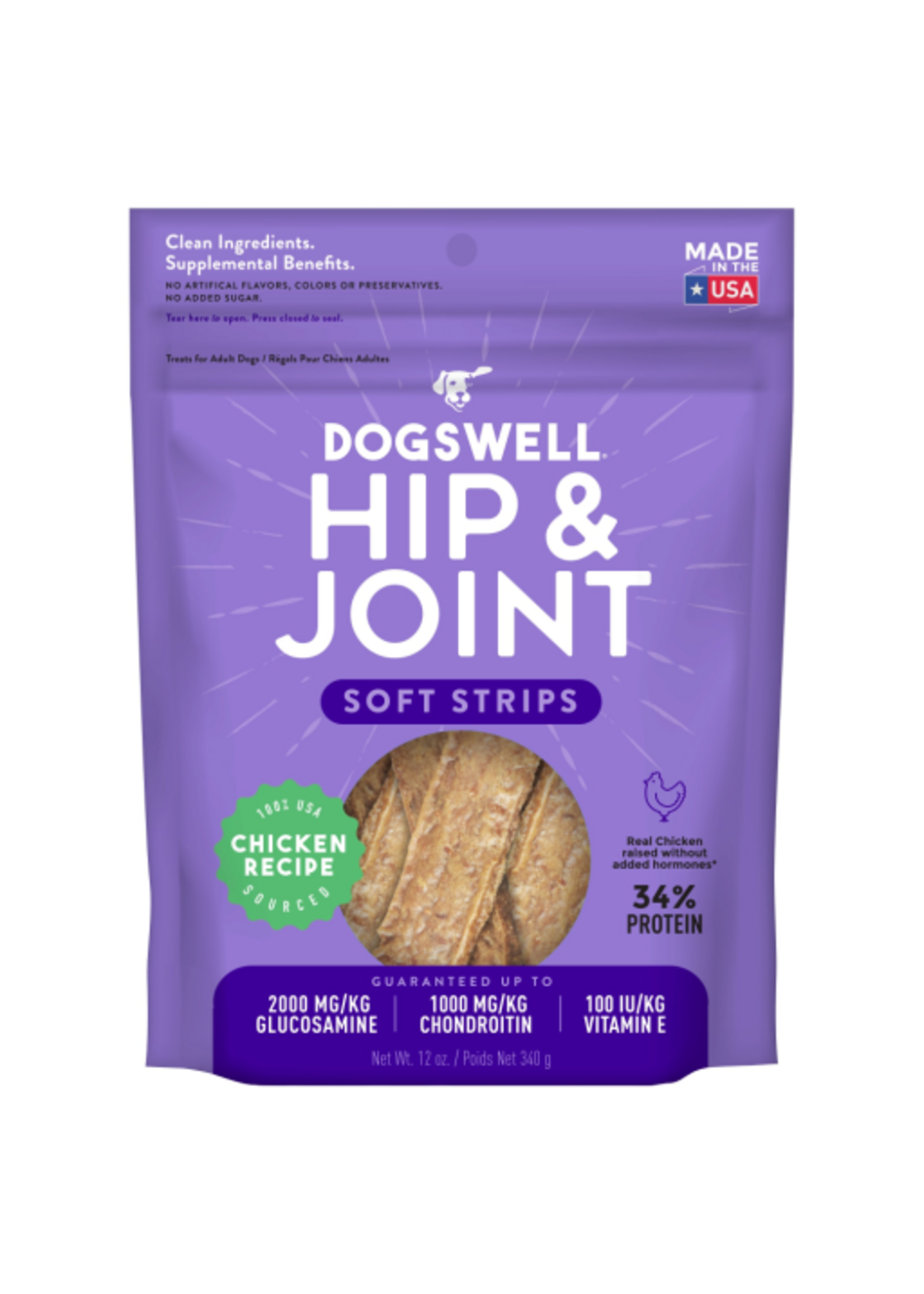 Dogswell Dogswell Hip & Joint Chicken Soft Strips Dog Treats  - 12 oz