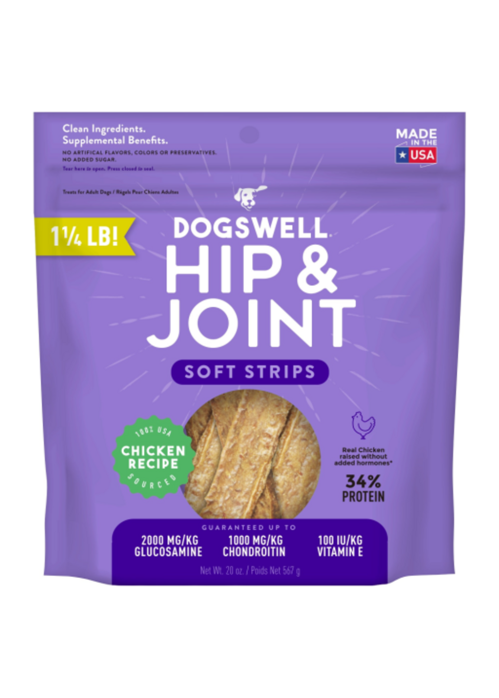 Dogswell Dogswell Hip & Joint Chicken Soft Strips Dog Treats  - 20 oz