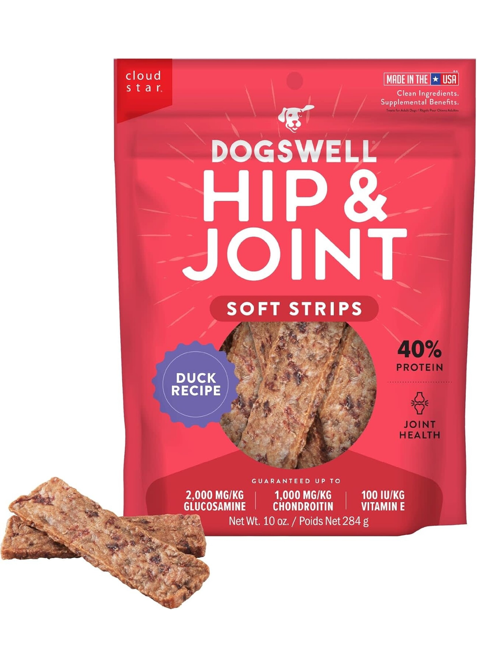 Dogswell Dogswell Hip & Joint Duck Soft Strips Dog Treats - 10 oz