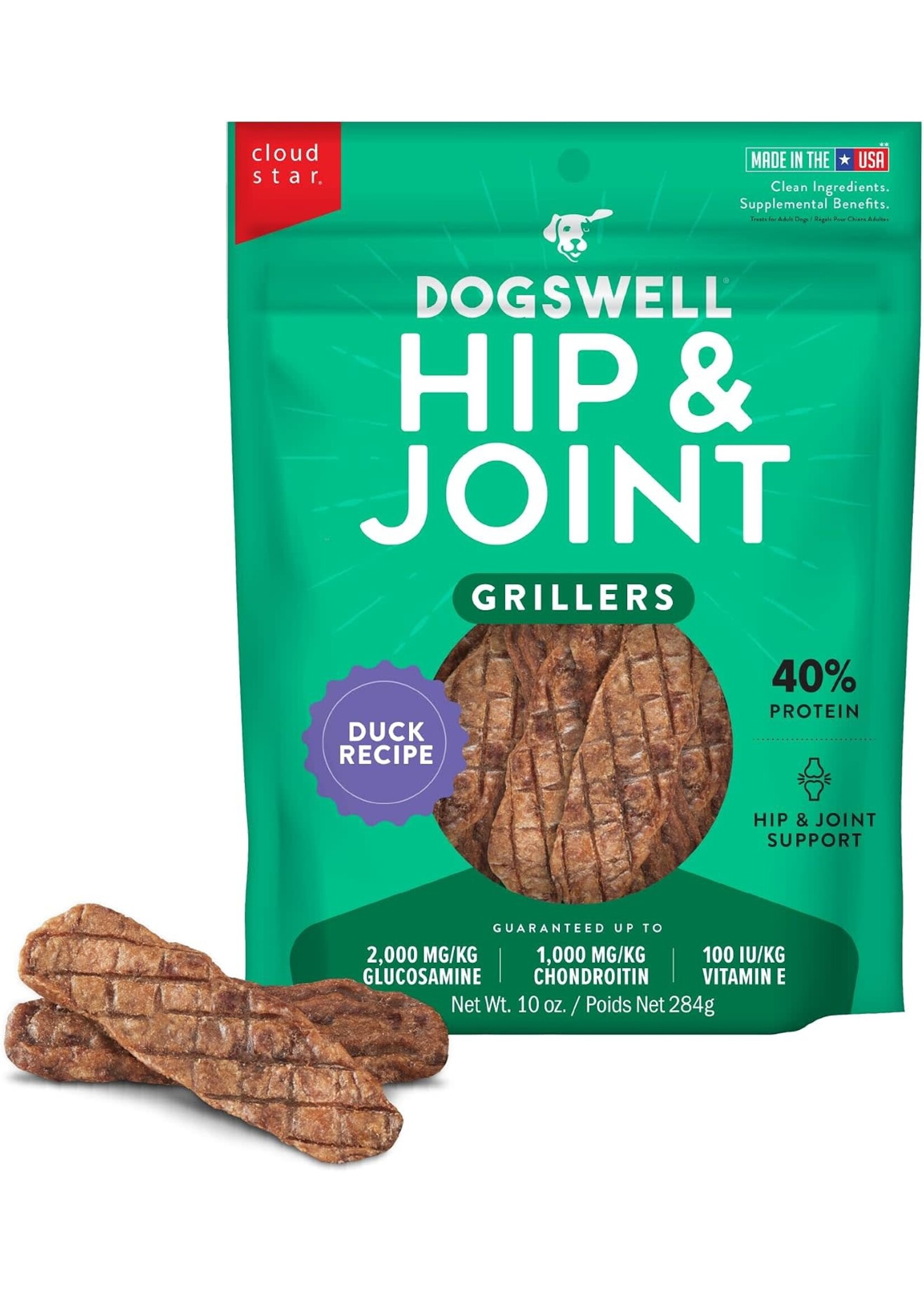 Dogswell Dogswell Hip & Joint Duck Grillers Dog Treats - 10 oz