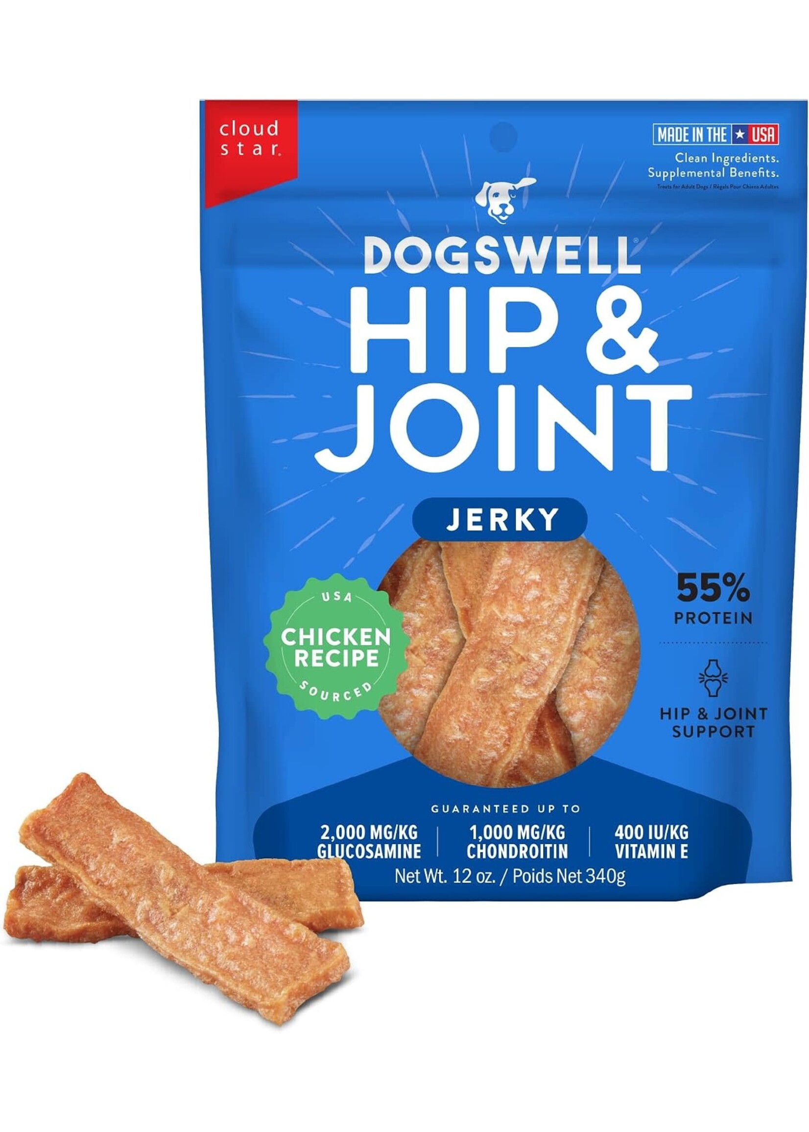 Dogswell Dogswell Hip & Joint Chicken Jerky Dog Treats - 12 oz