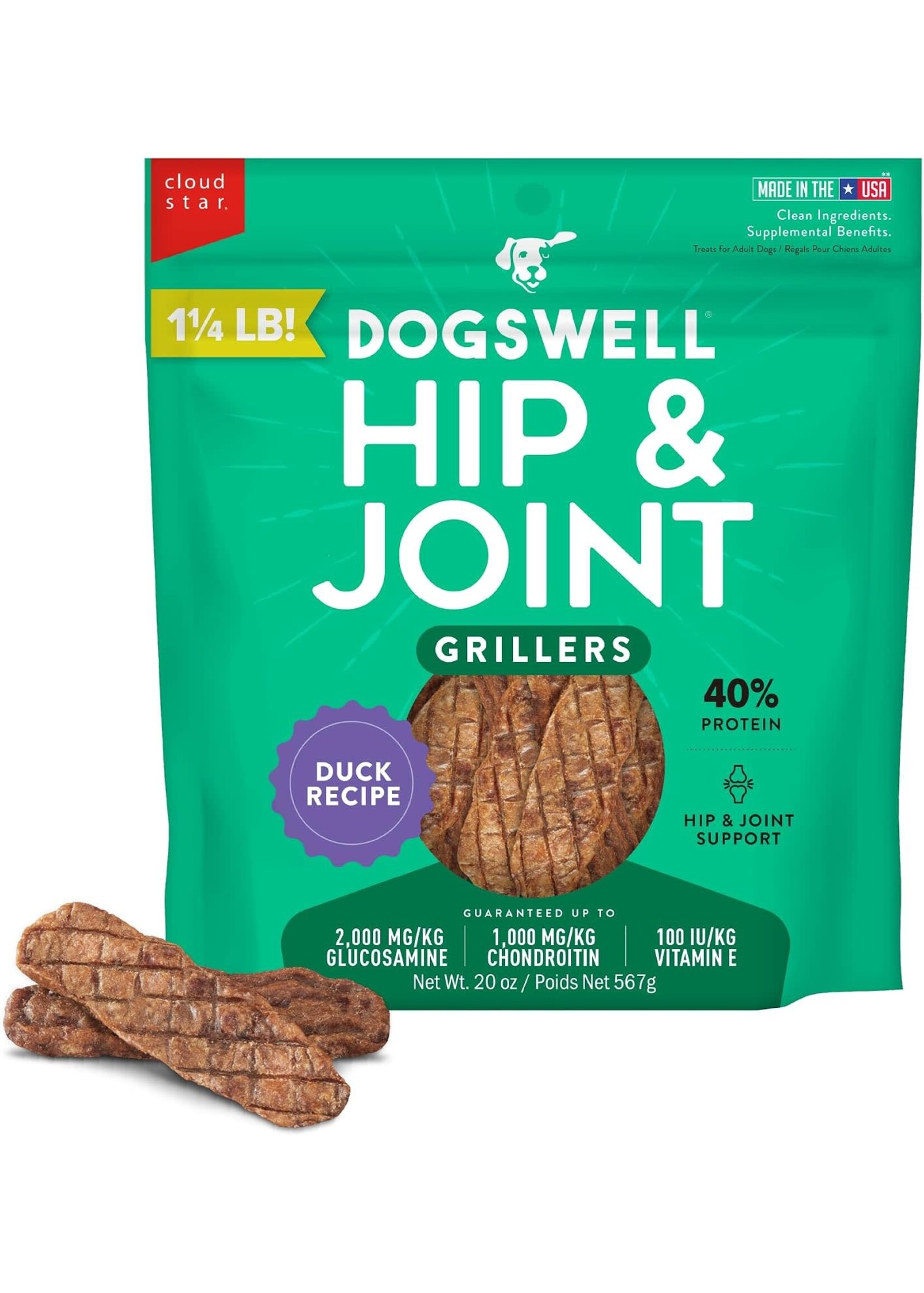 Dogswell Dogswell Hip & Joint Grillers Duck Dog Treats - 23 oz