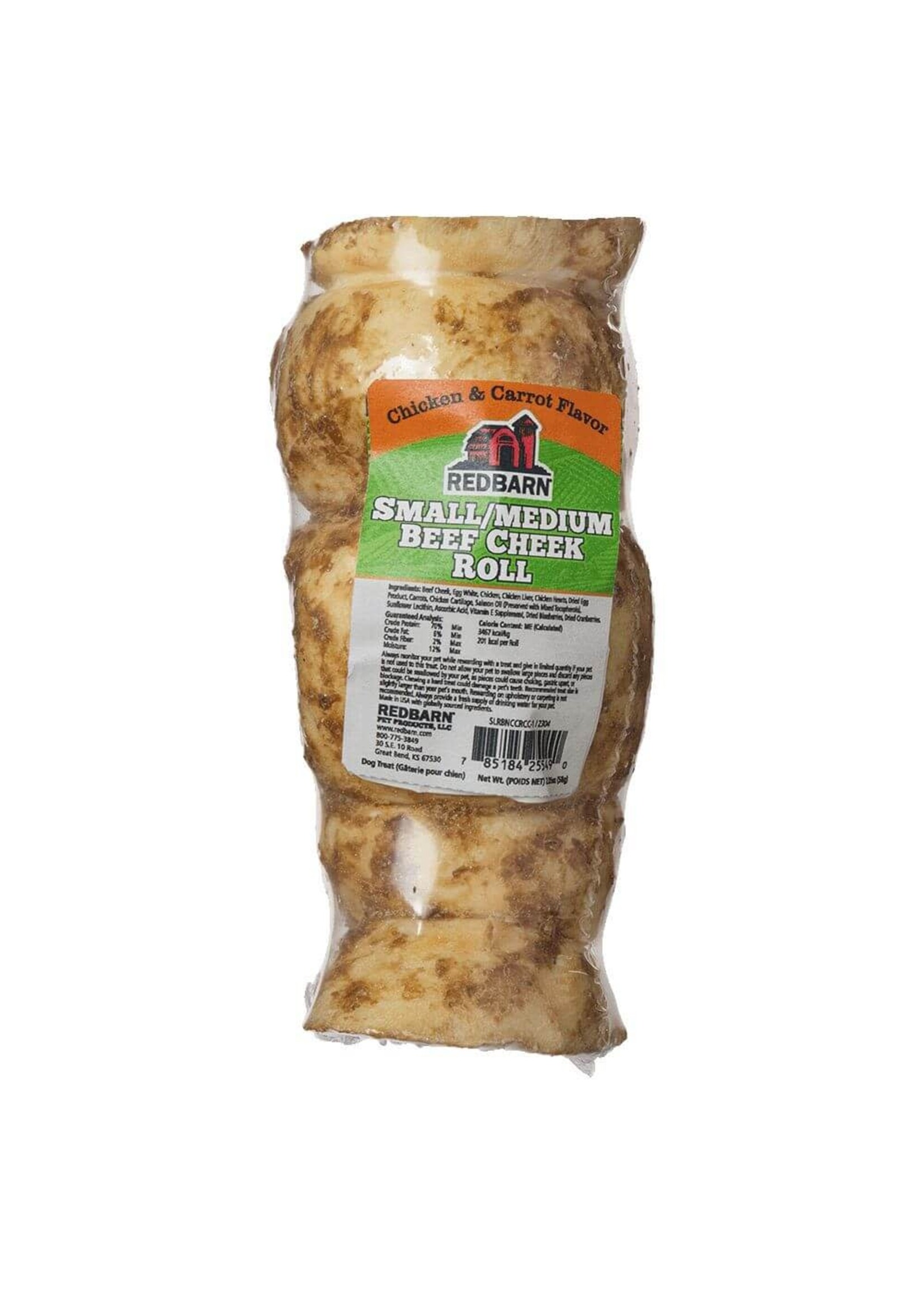Redbarn Redbarn Beef Cheek Roll Glazed Chicken & Carrot Dog Treats (25)