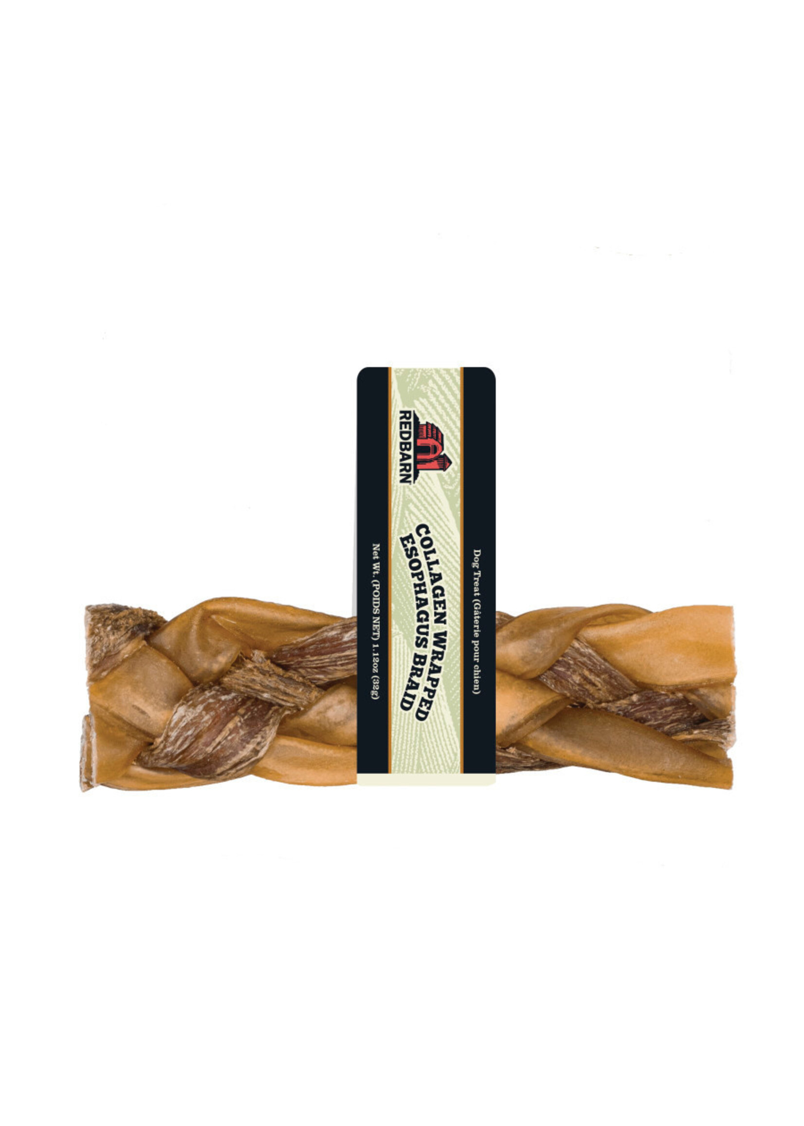 Redbarn Redbarn Collagen Wrapped Esophagus Braid Medium Dog Treat (30)