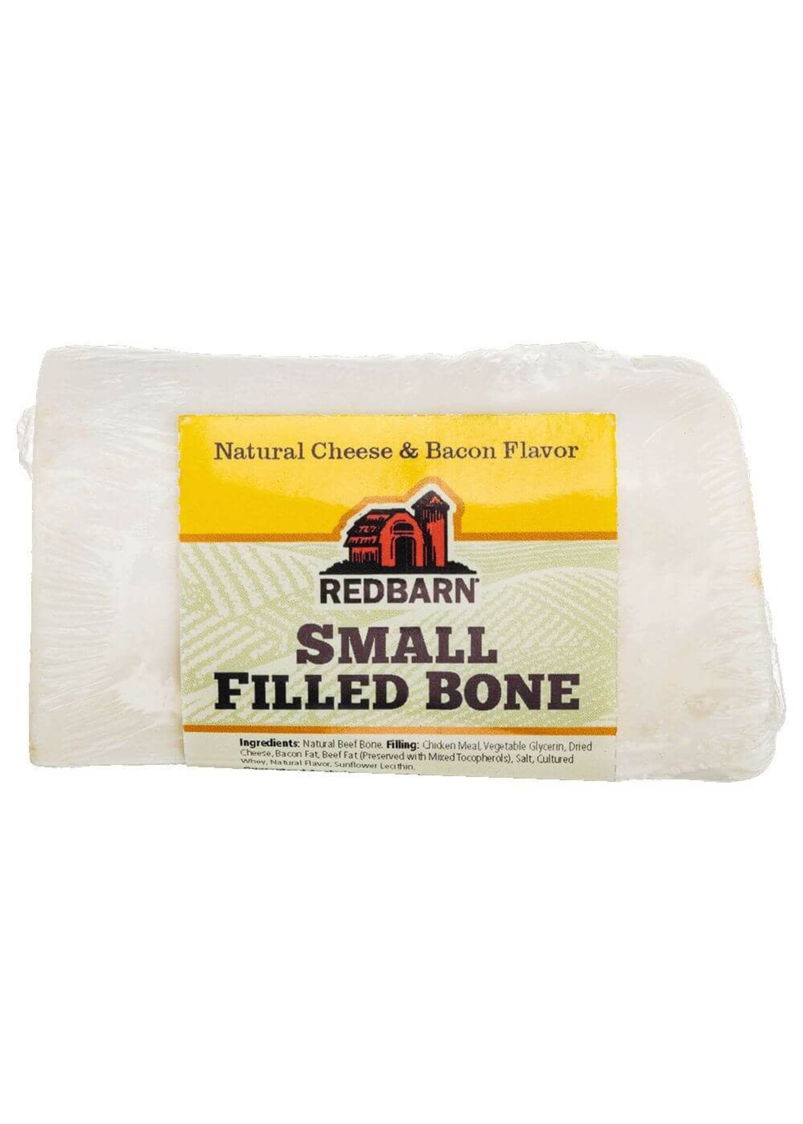 Redbarn Redbarn Filled Bone Dog Treat - Small Natural Cheese & Bacon - 2-3" (20)