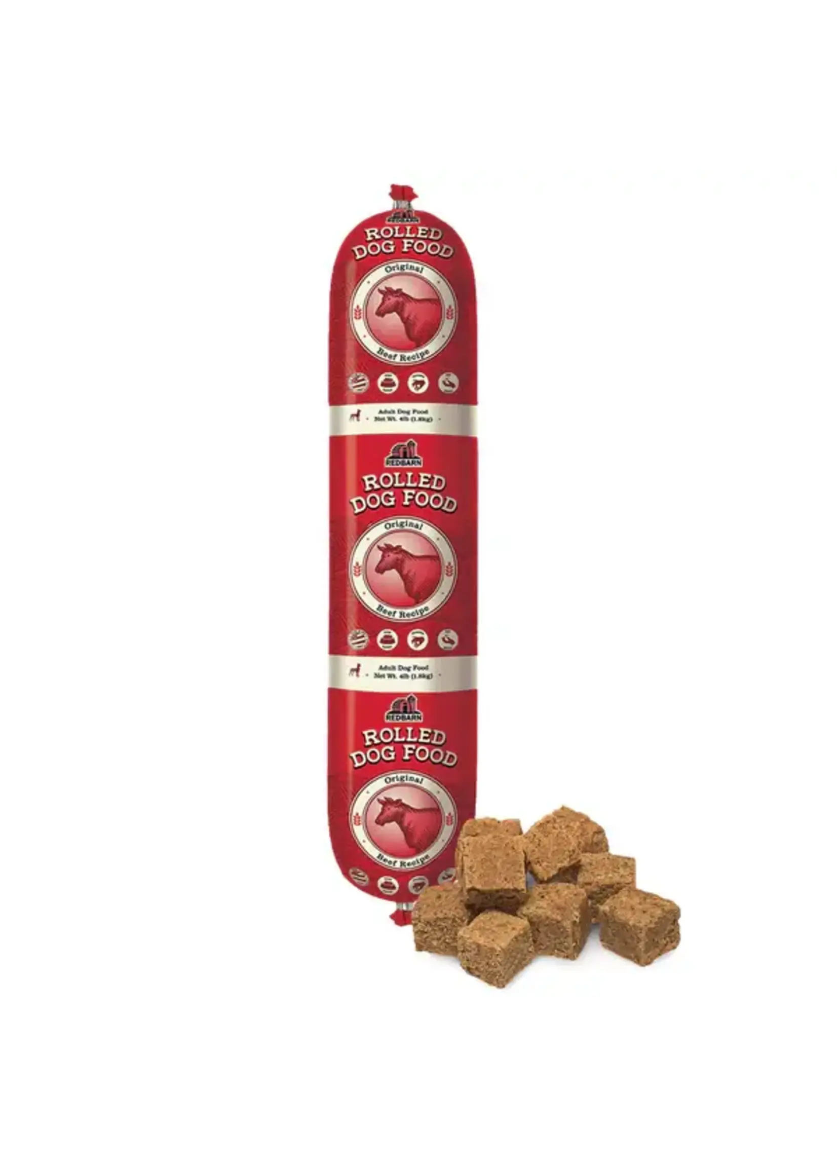 Redbarn Redbarn Rolled Dog Food Semi-Moist Beef Recipe - 4 lb