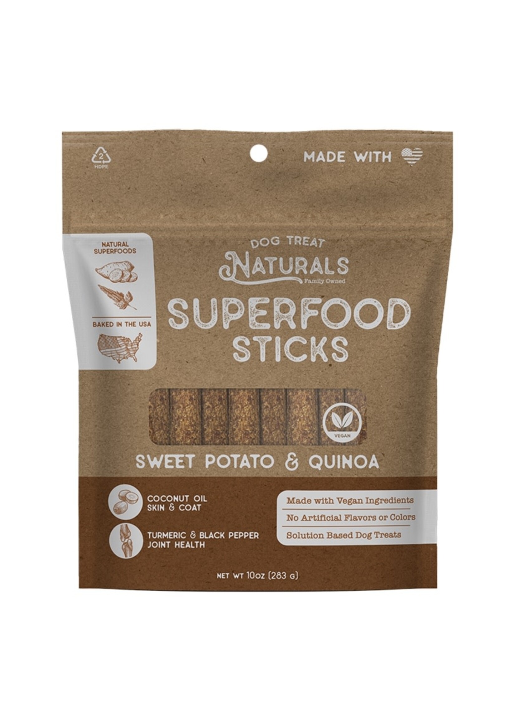 Dog Treat Naturals Dog Treat Naturals Superfood Sticks - Swwet Potato & Quinoa - 10 oz