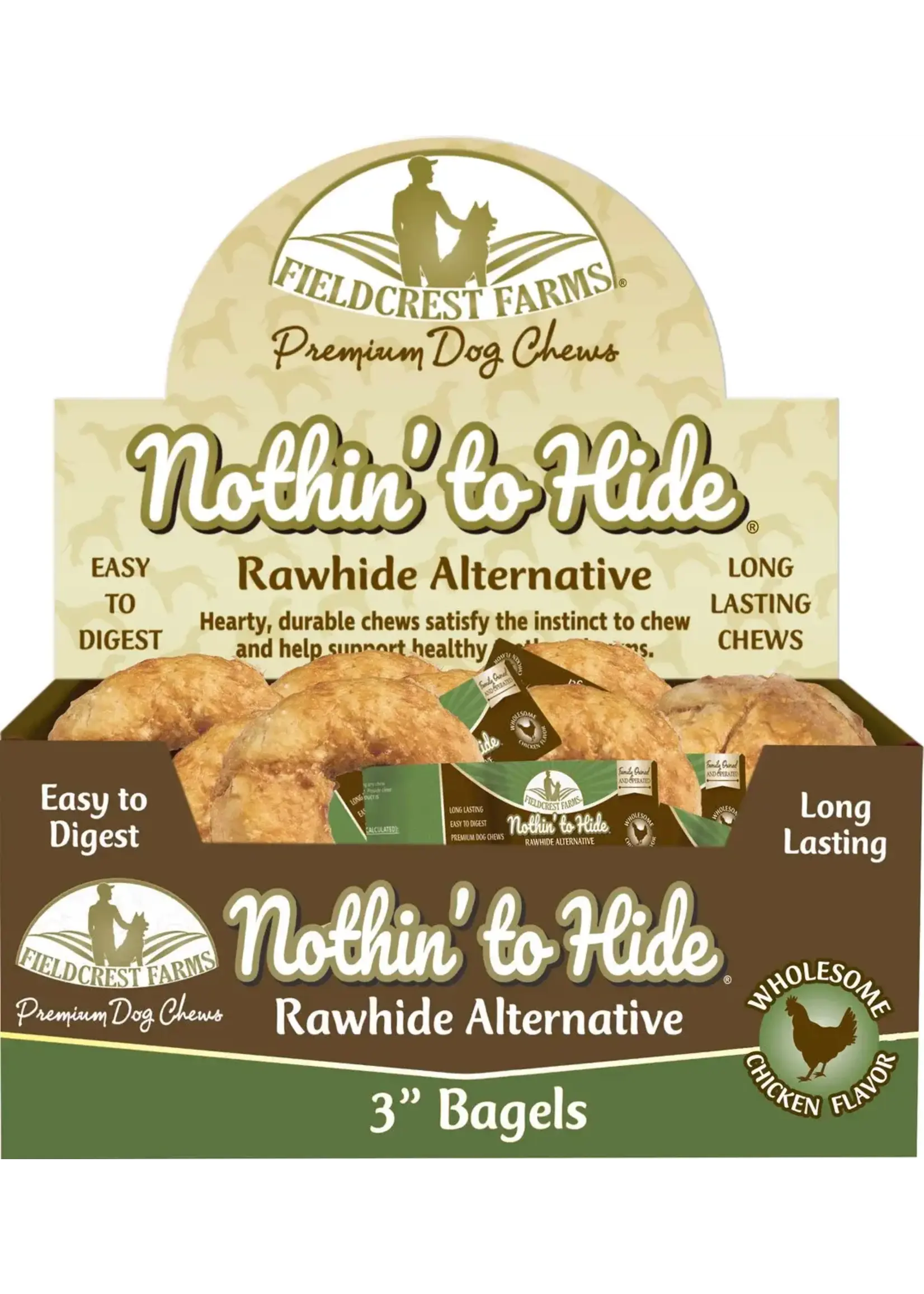 Fieldcrest Farms Fieldcrest Farms Nothin' to Hide Chicken Bagel Dog Chew - 3 in. Single