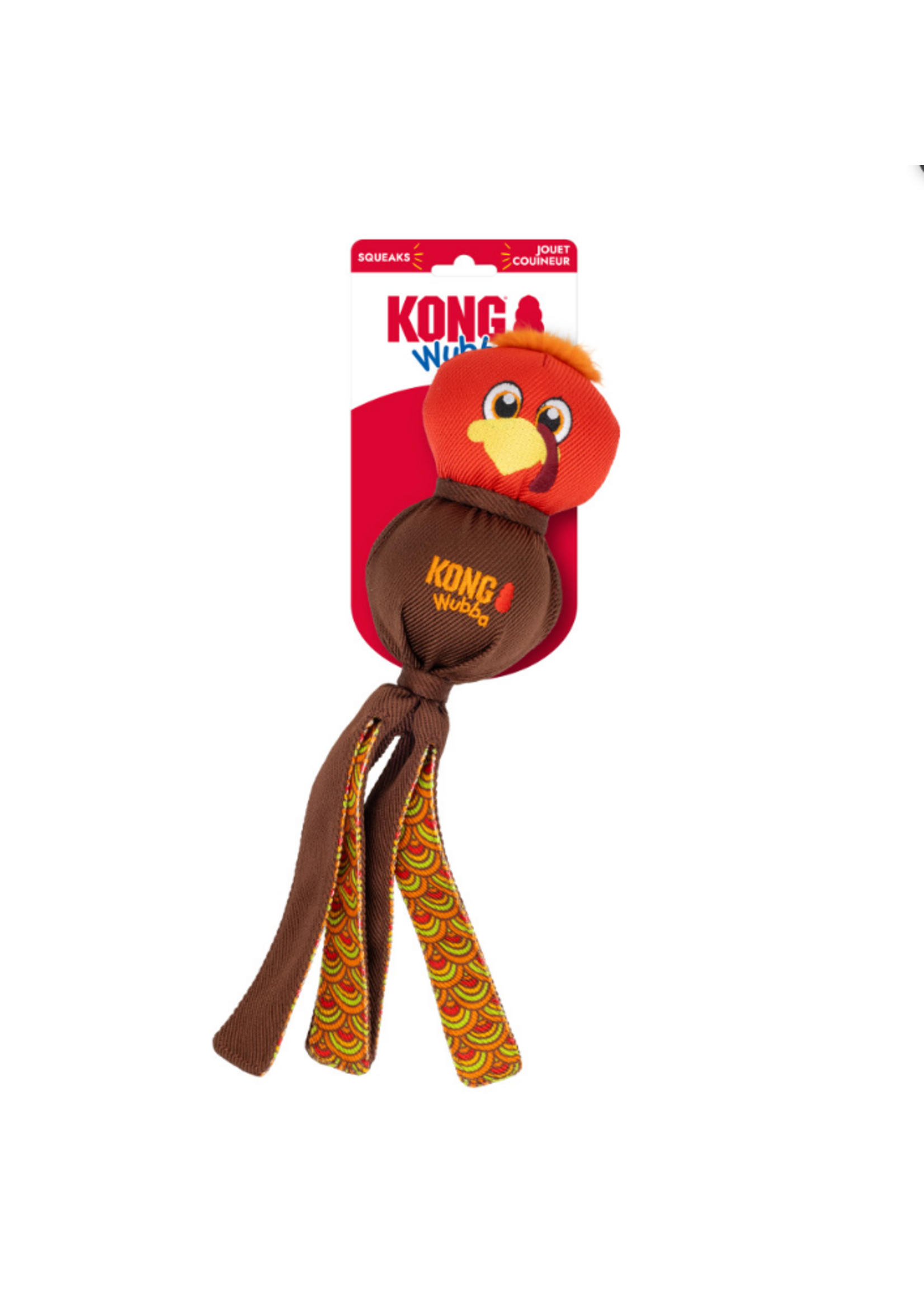 KONG KONG Wubba Turkey Dog Toy Red LG