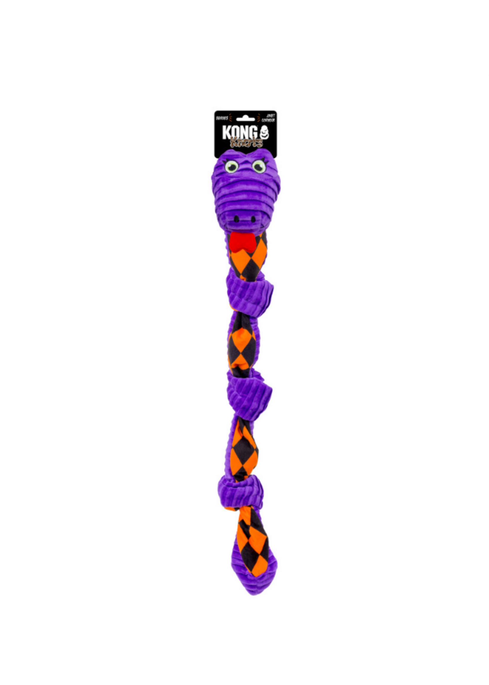 KONG KONG Halloween Knots Snake Dog Toy Purple MD/LG