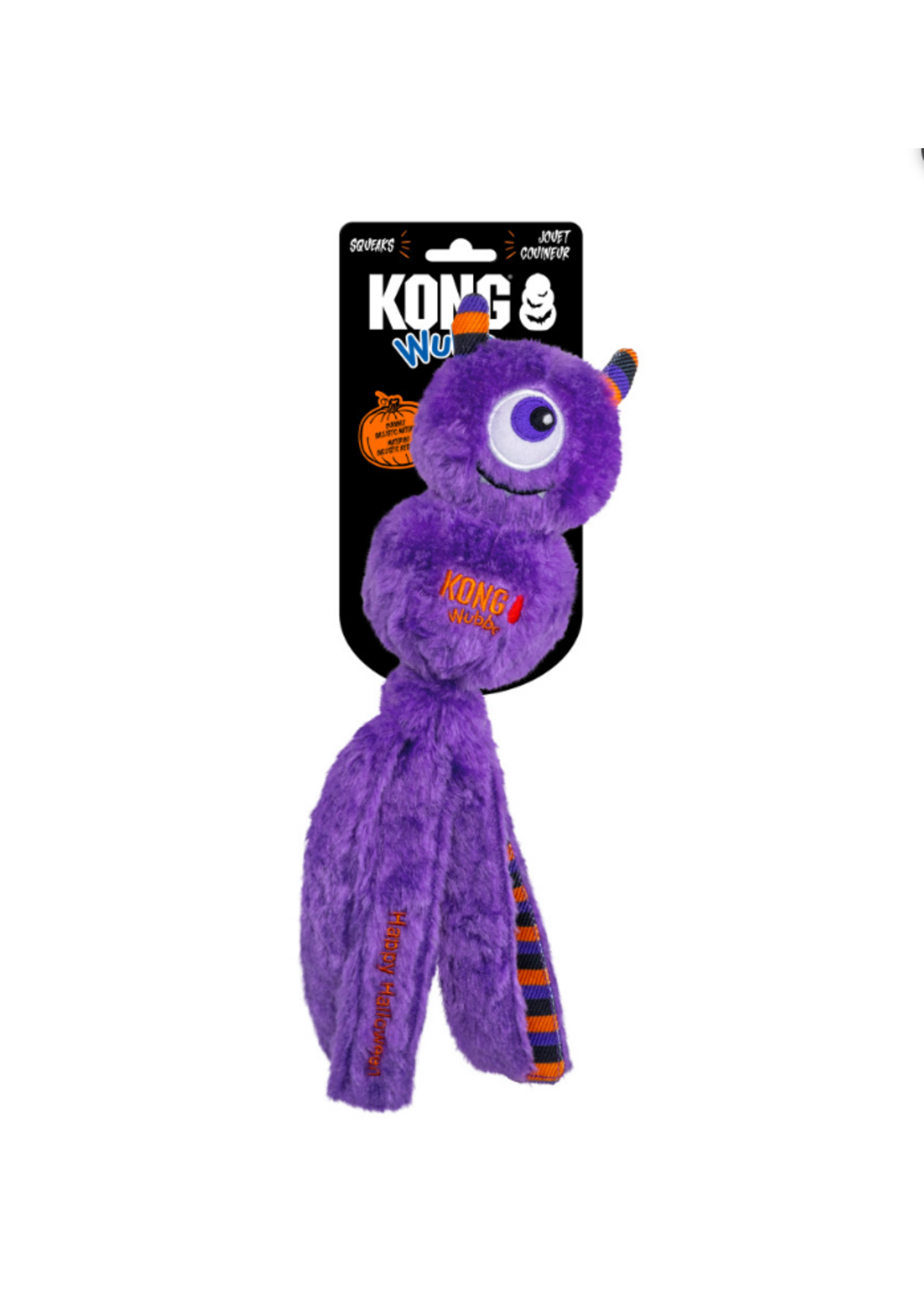 KONG KONG Halloween Wubba Monster Dog Toy Purple LG