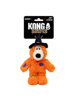 KONG KONG Halloween Wild Knots Witch Bear Dog Toy Orange SM/MD