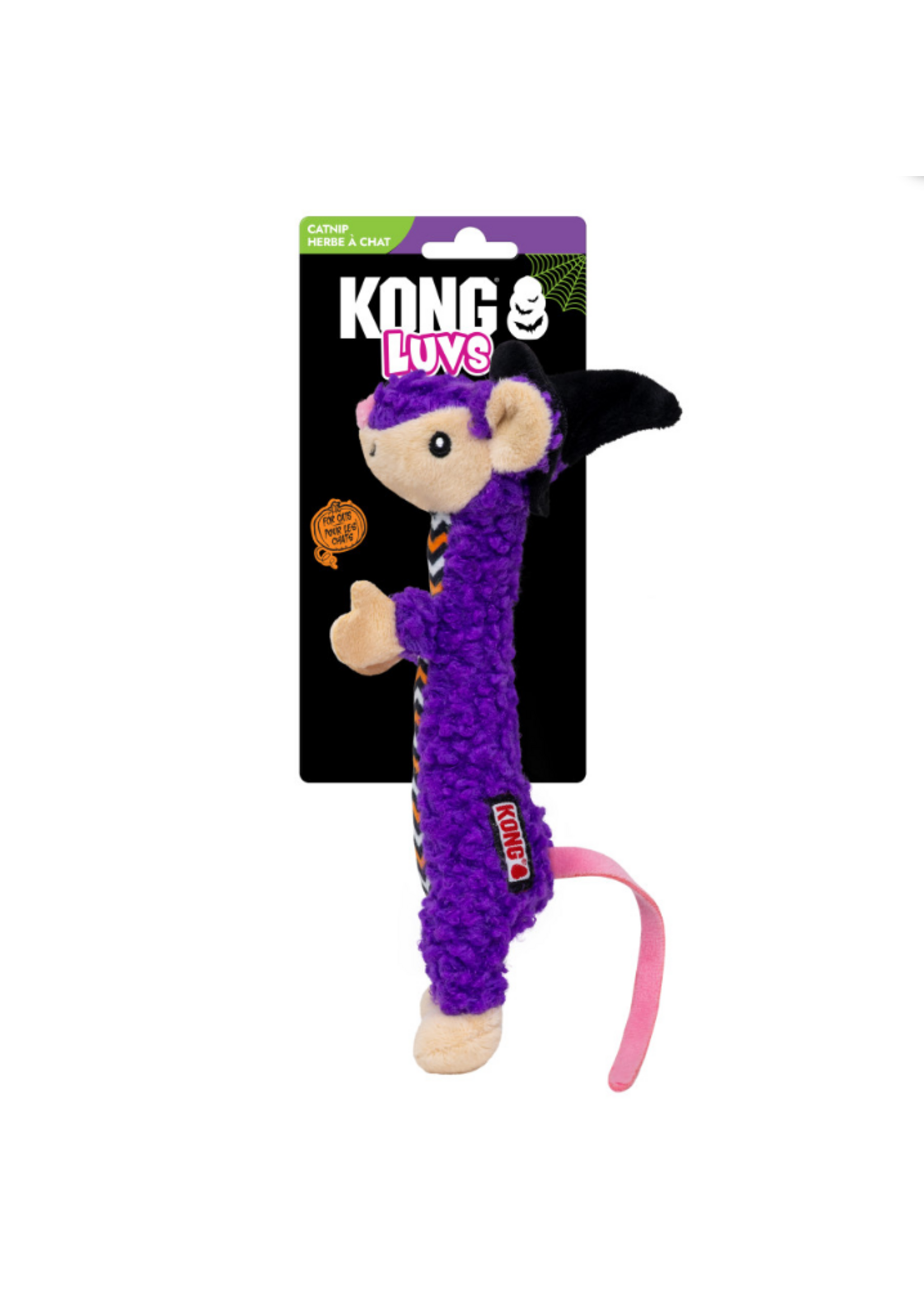 KONG KONG Halloween Luvs Witch Mouse Cat Toy Purple