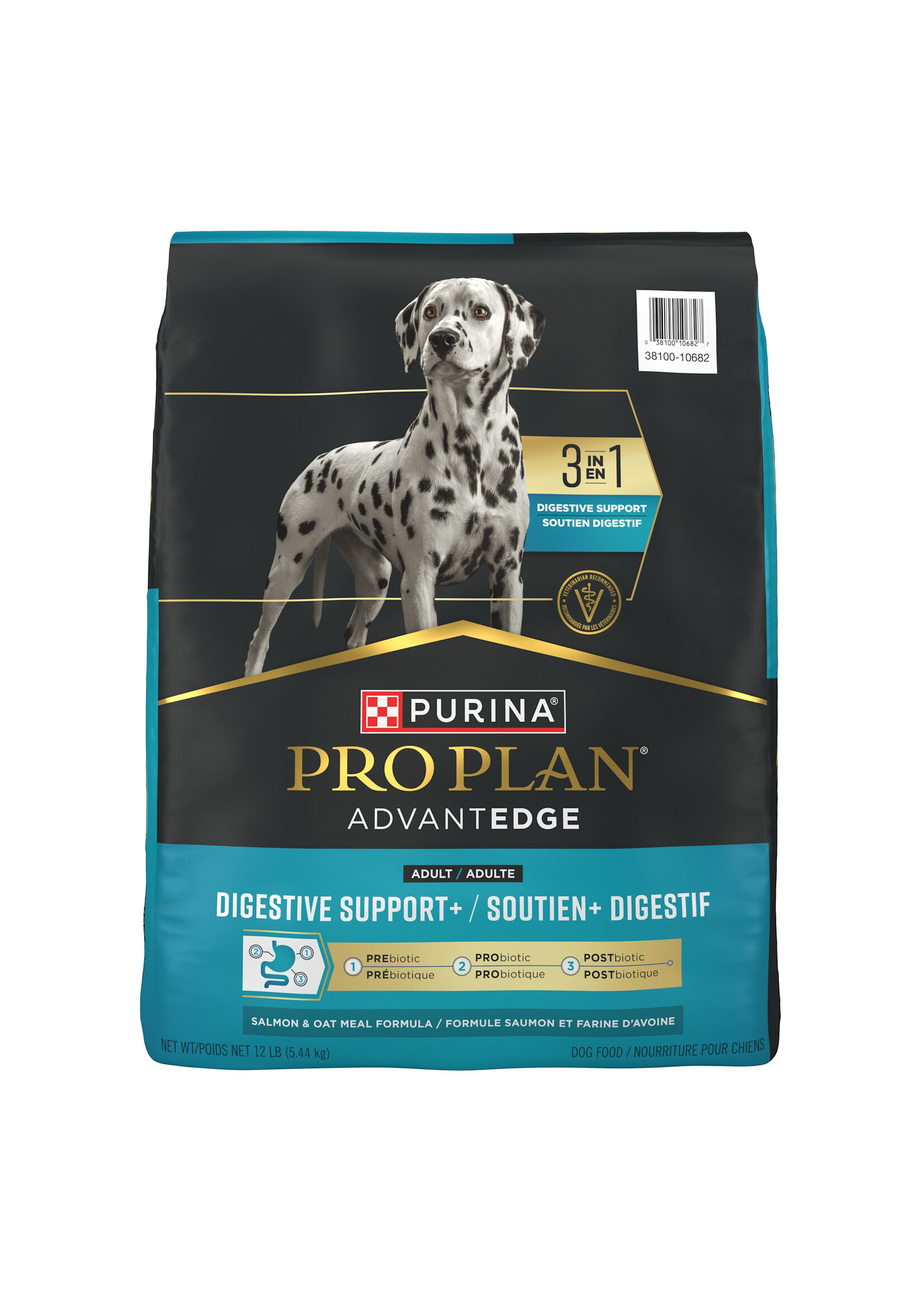 Purina Pro Plan Pro Plan AdvantEDGE Digestive Support + Salmon and Oatmeal Dry Dog Food - 12 lb