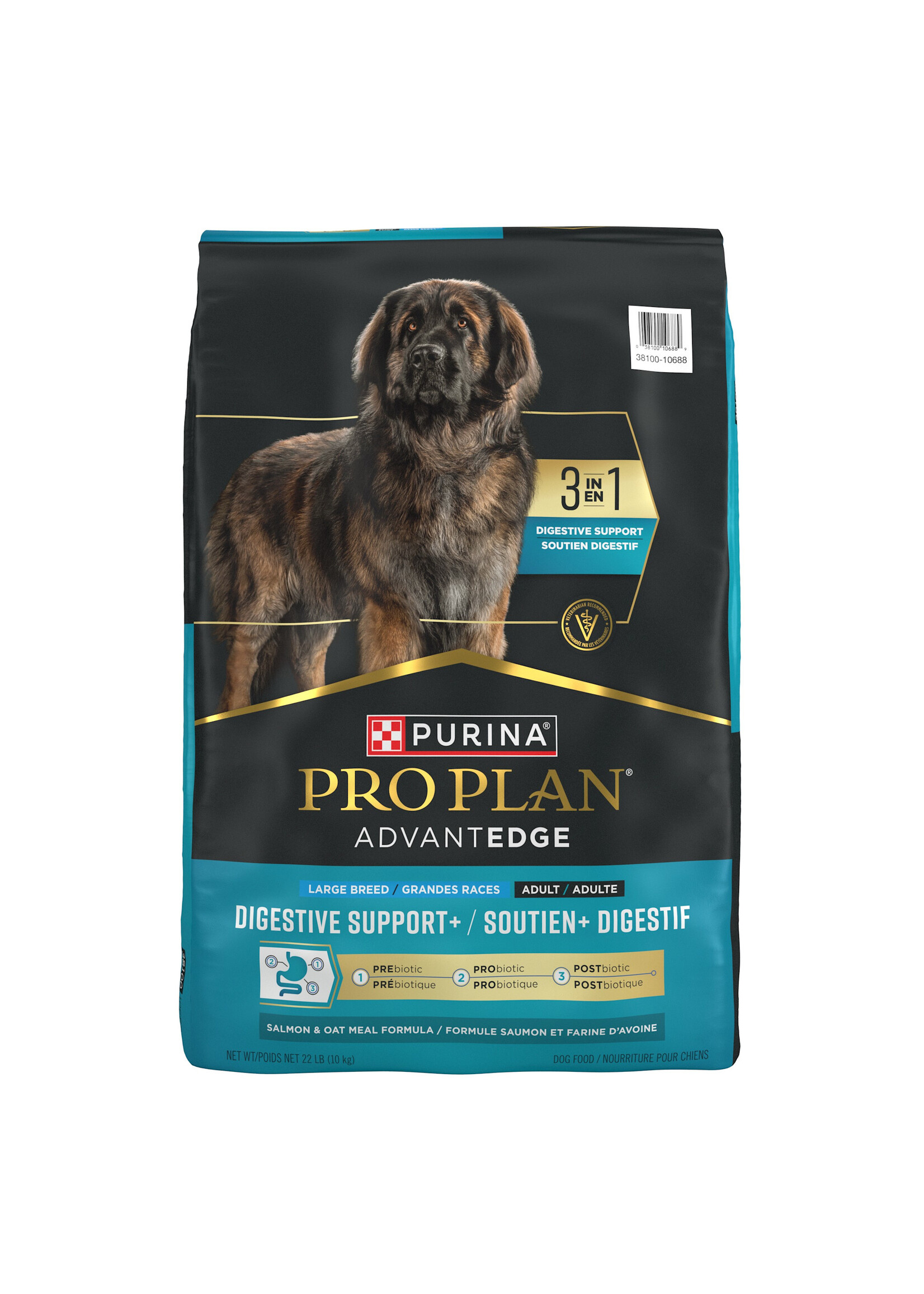 Purina Pro Plan Pro Plan AdvantEDGE Digestive Support+ Chicken and Rice Large Breed Dry Dog Food - 22 lb