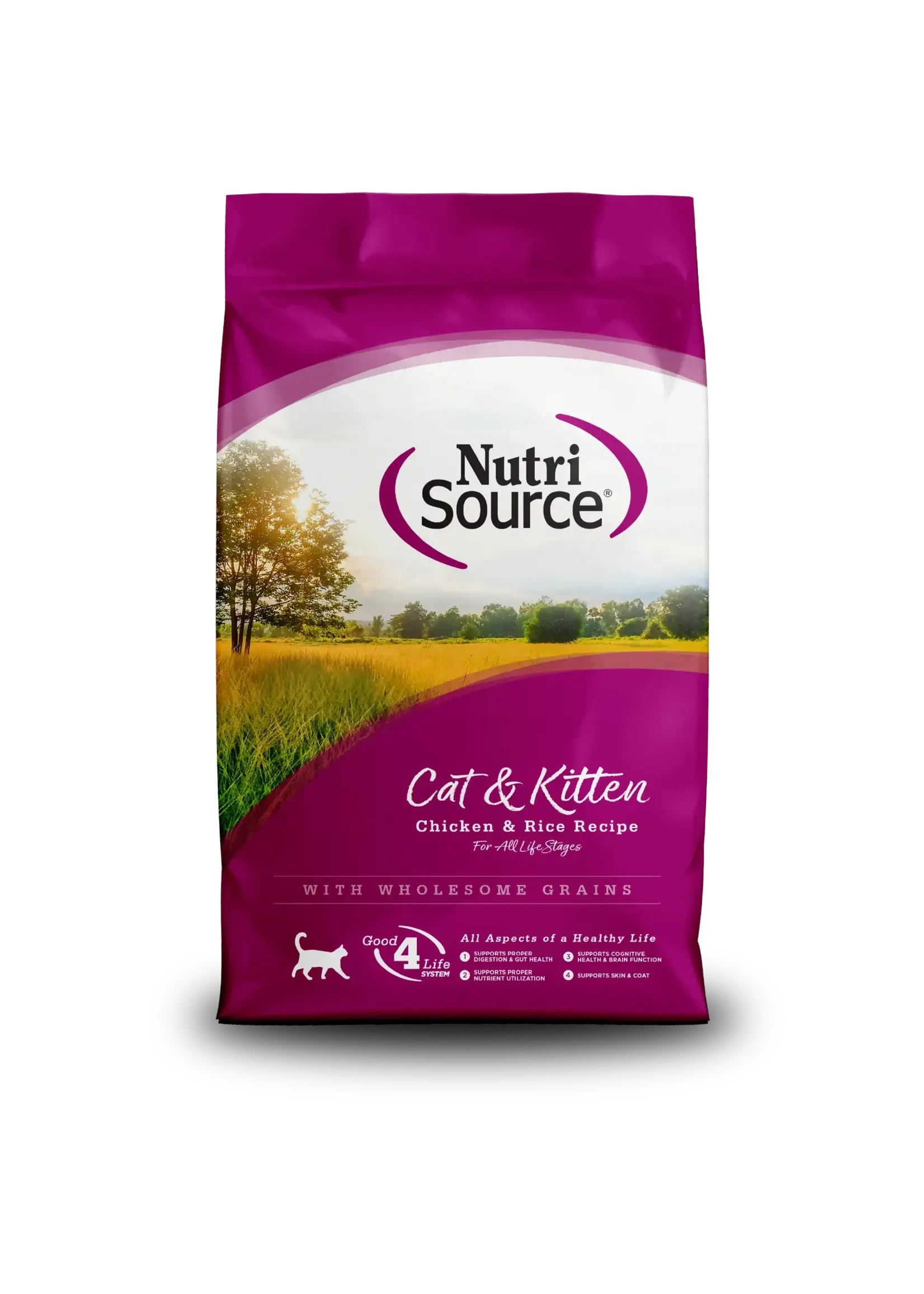NutriSource NutriSource Chicken & Rice Dry Cat & Kitten Food - 12 lb