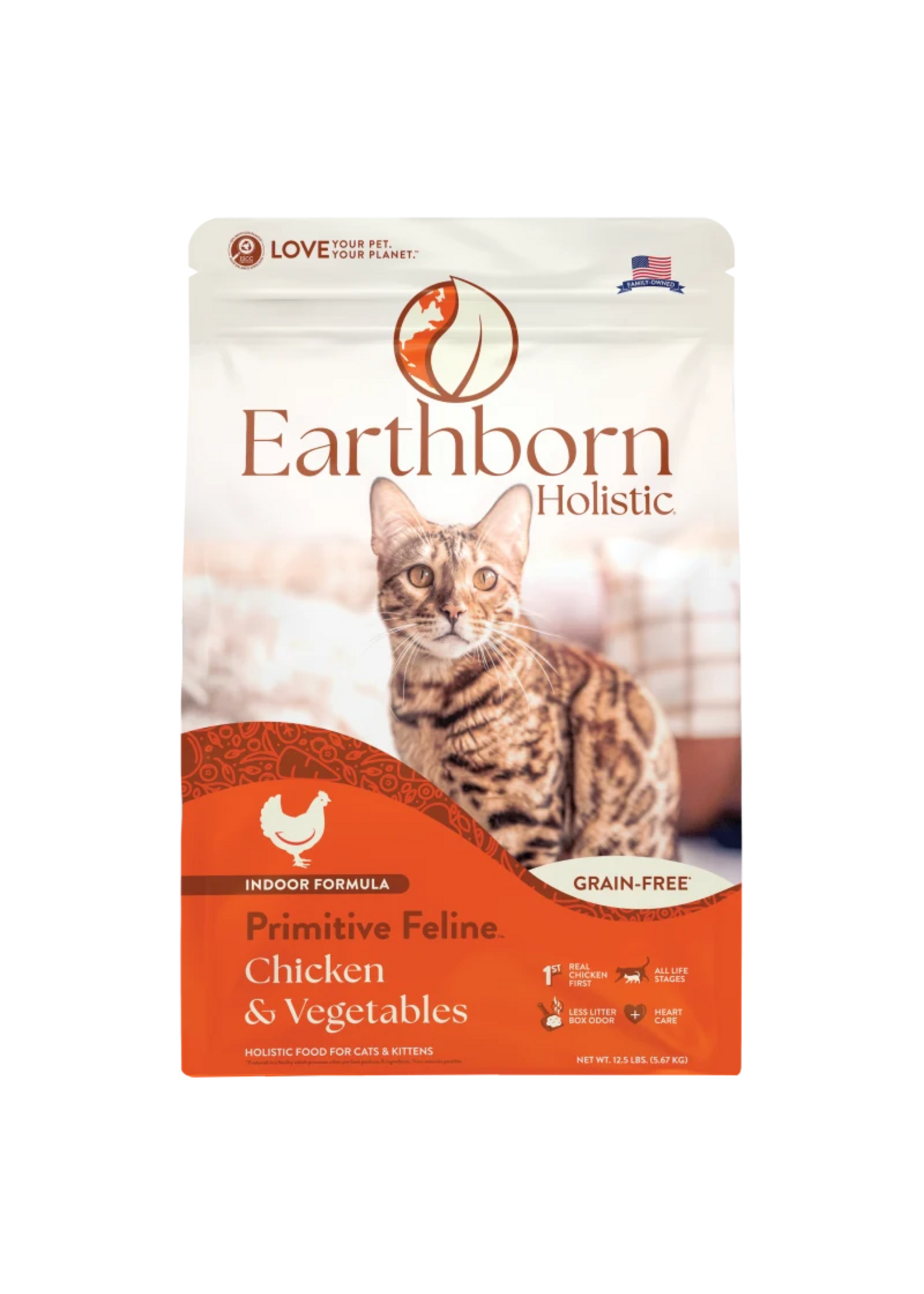 Earthborn Holistic Earthborn Holistic Primitive Feline Chicken & Vegetables Dry Cat Food - 12.5 lb