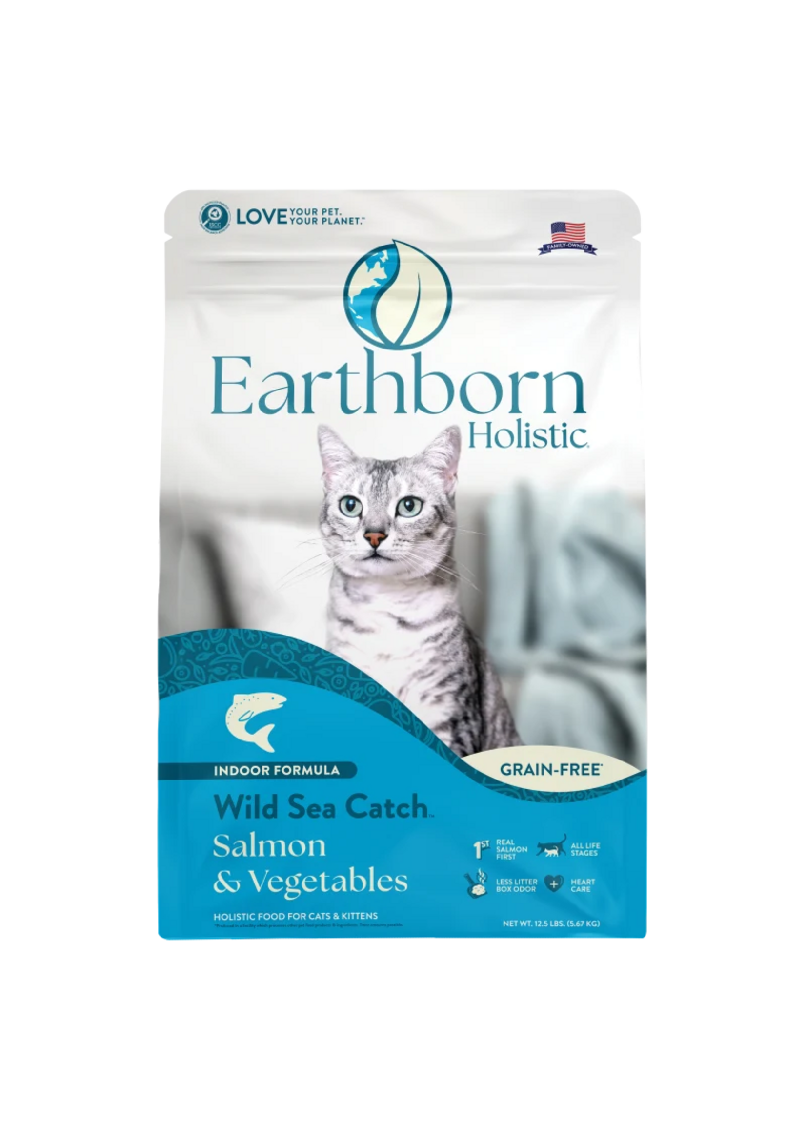 Earthborn Holistic Earthborn Holistic Wild Sea Catch Salmon & Vegetables Dry Cat Food - 12.5 lb