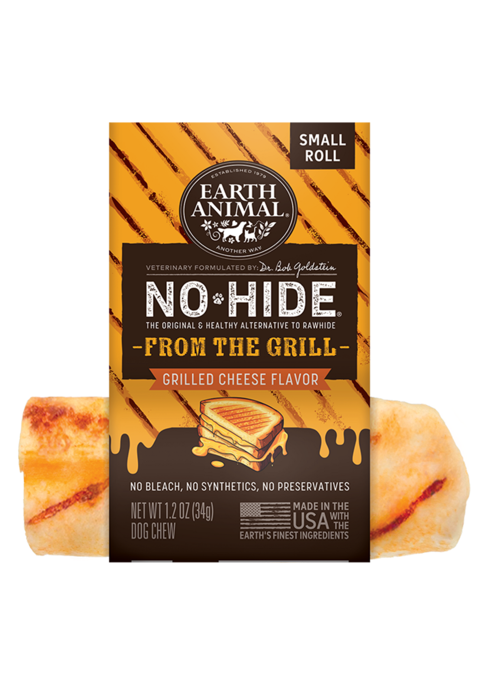 Earth Animal Earth Animal Dog No-Hide Grilled Cheese Small Roll