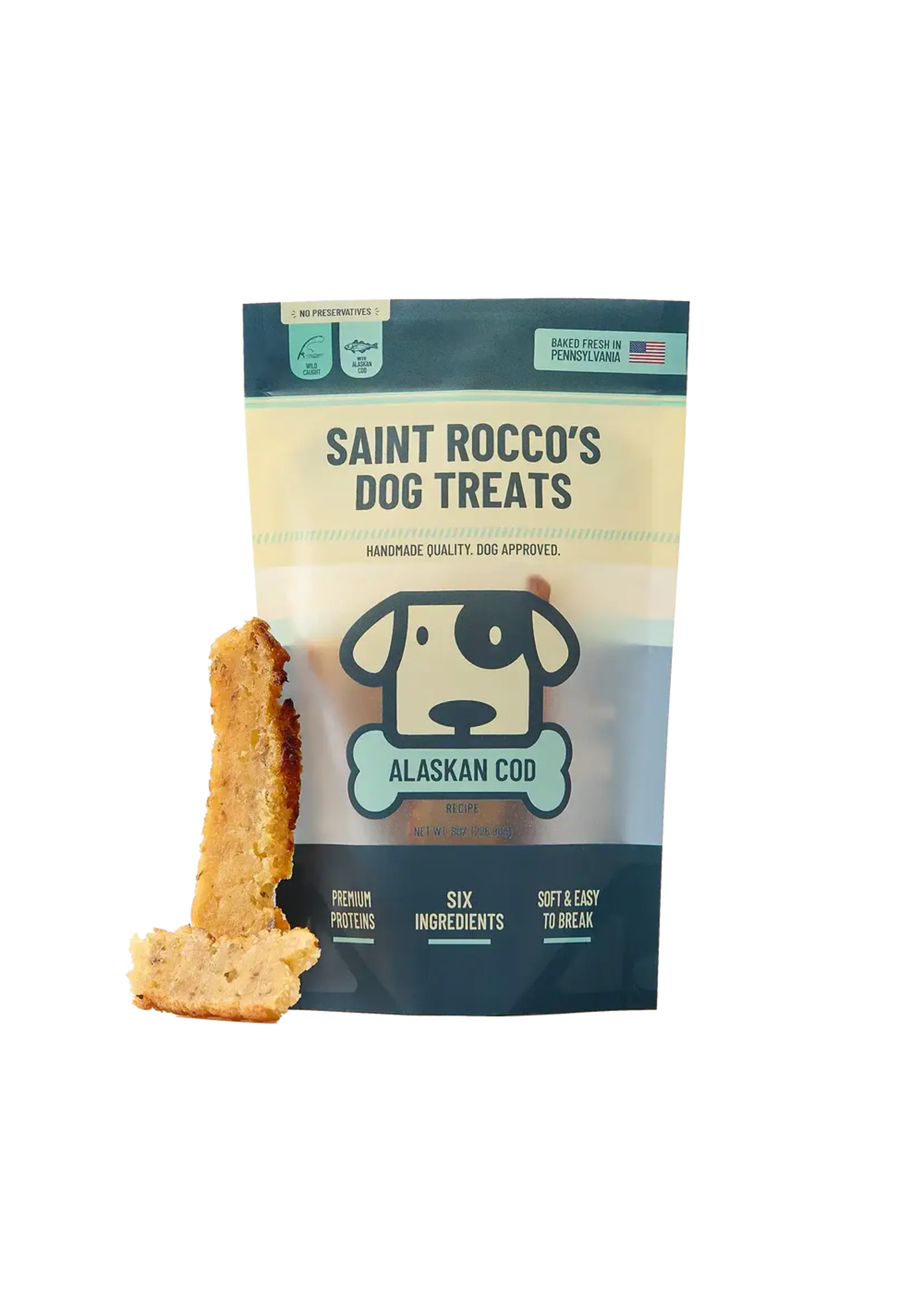 Saint Rocco's Alaskan Cod Dog Treats - 16 oz