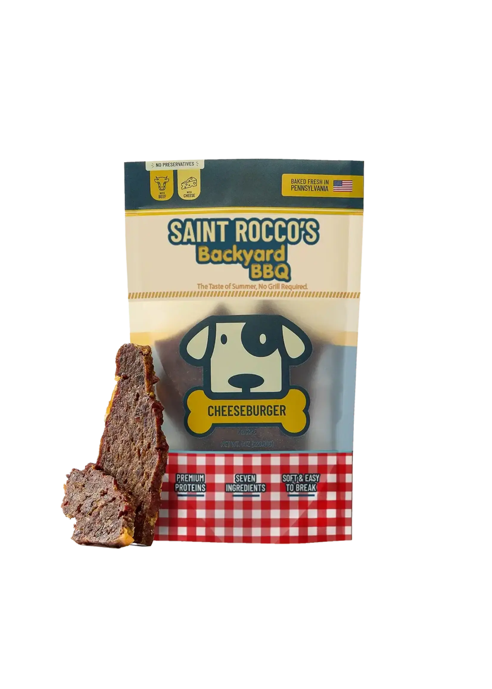 Saint Rocco's Cheeseburger Dog Treats - 3 oz