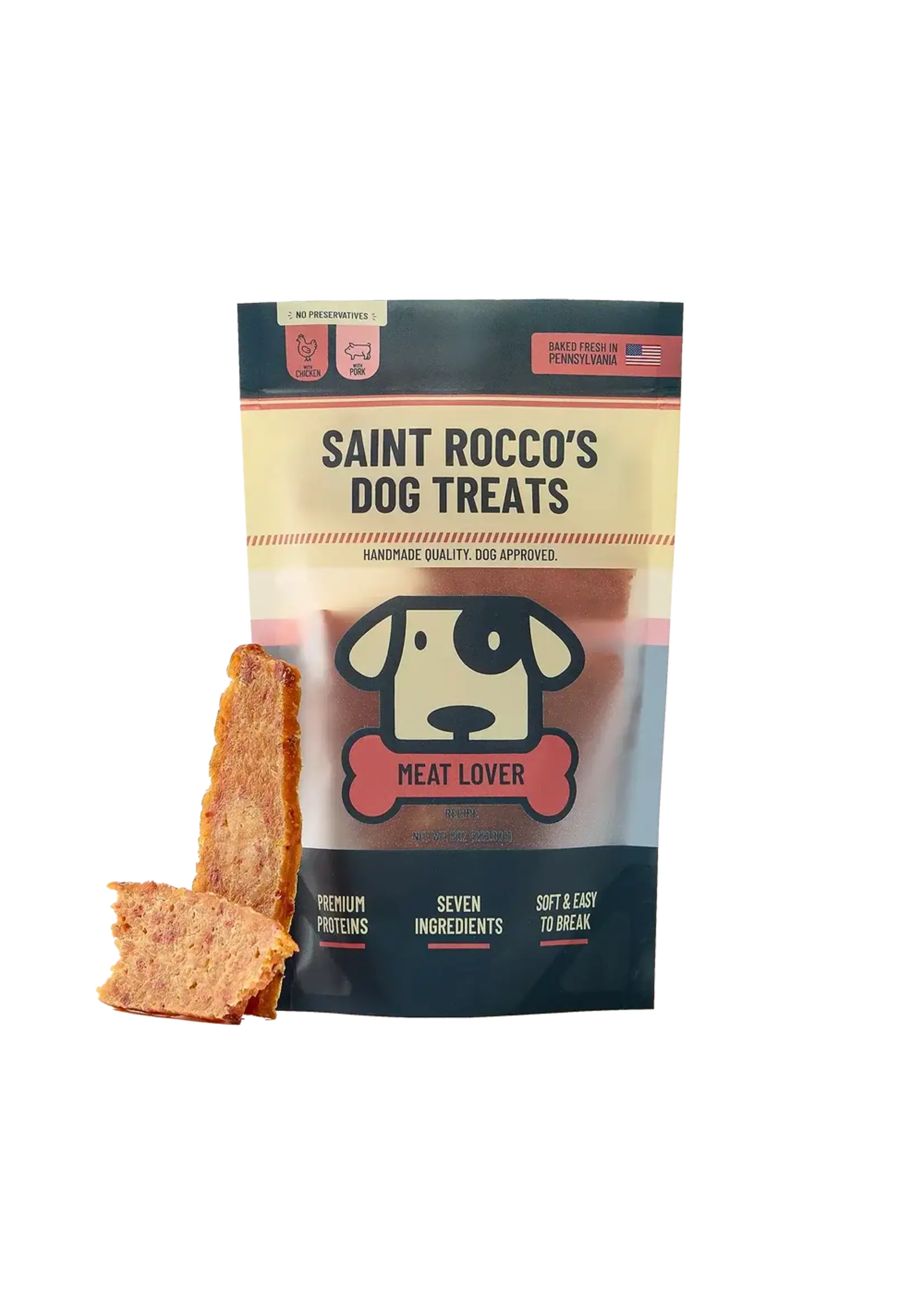 Saint Rocco's Meat Lover Dog Treats - 8 oz