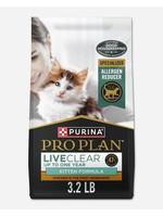 Purina Pro Plan Purina Pro Plan Live Clear Allergen Reducing Chicken & Rice Kitten Dry Cat Food - 3.2 lb.