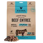 Vital Essentials Vital Essentials Freeze-Dried Dog Food - Beef Entree - Crunchy Mini Nibs - 25 oz