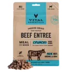 Vital Essentials Vital Essentials Freeze-Dried Dog Food - Beef Entree - Crunchy Mini Nibs - 14 oz