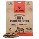 Vital Essentials Vital Essentials Freeze-Dried Dog Food - Lamb & Whitefish Entree - Soft Nibs - 14 oz
