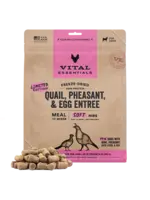Vital Essentials Vital Essentials Freeze-Dried Dog Food - Quail, Pheasant, Egg Soft Nibs - 14 oz