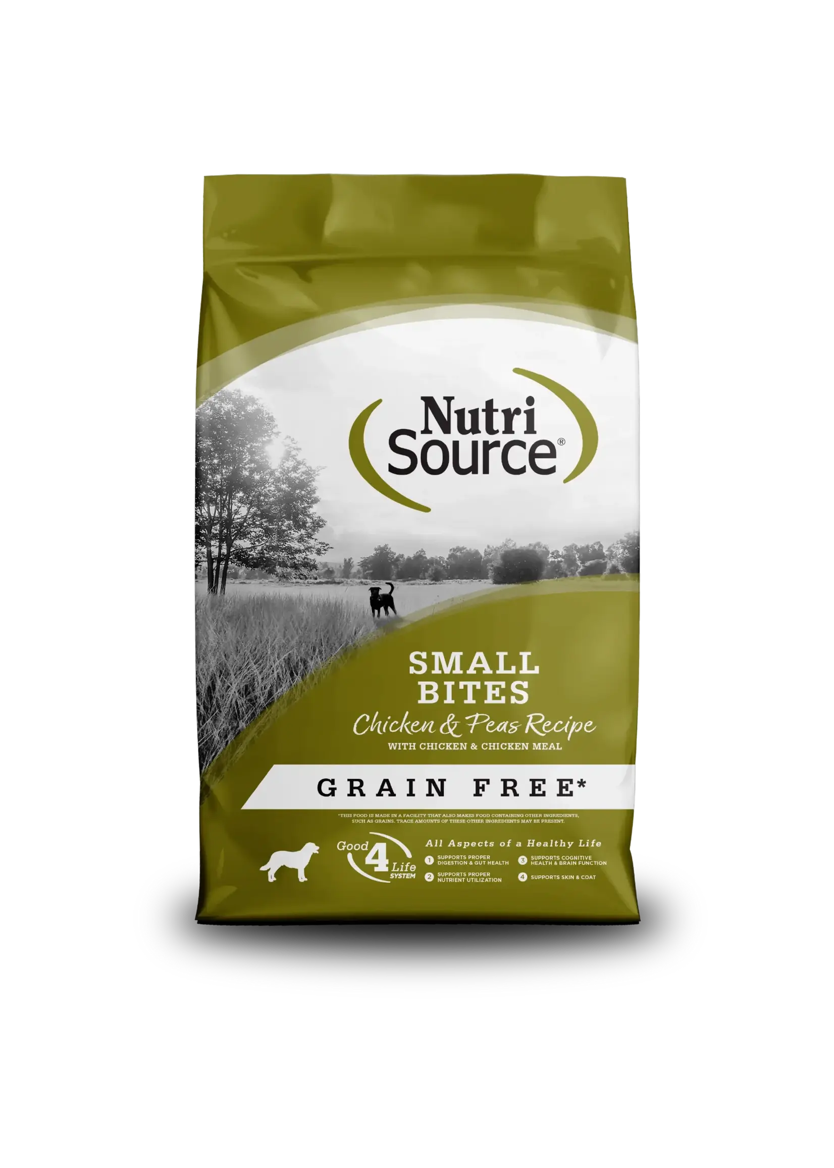 NutriSource NutriSource Adult Grain Free Small Bites Chicken & Peas Dry Dog Food - 4 lb