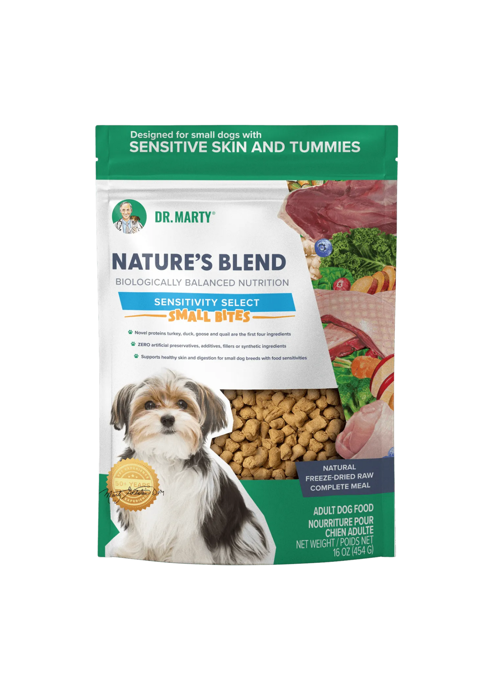 Dr. Marty Dr. Marty's Sensitivity Select Small Bites Freeze Dried Dog Food - 16 oz