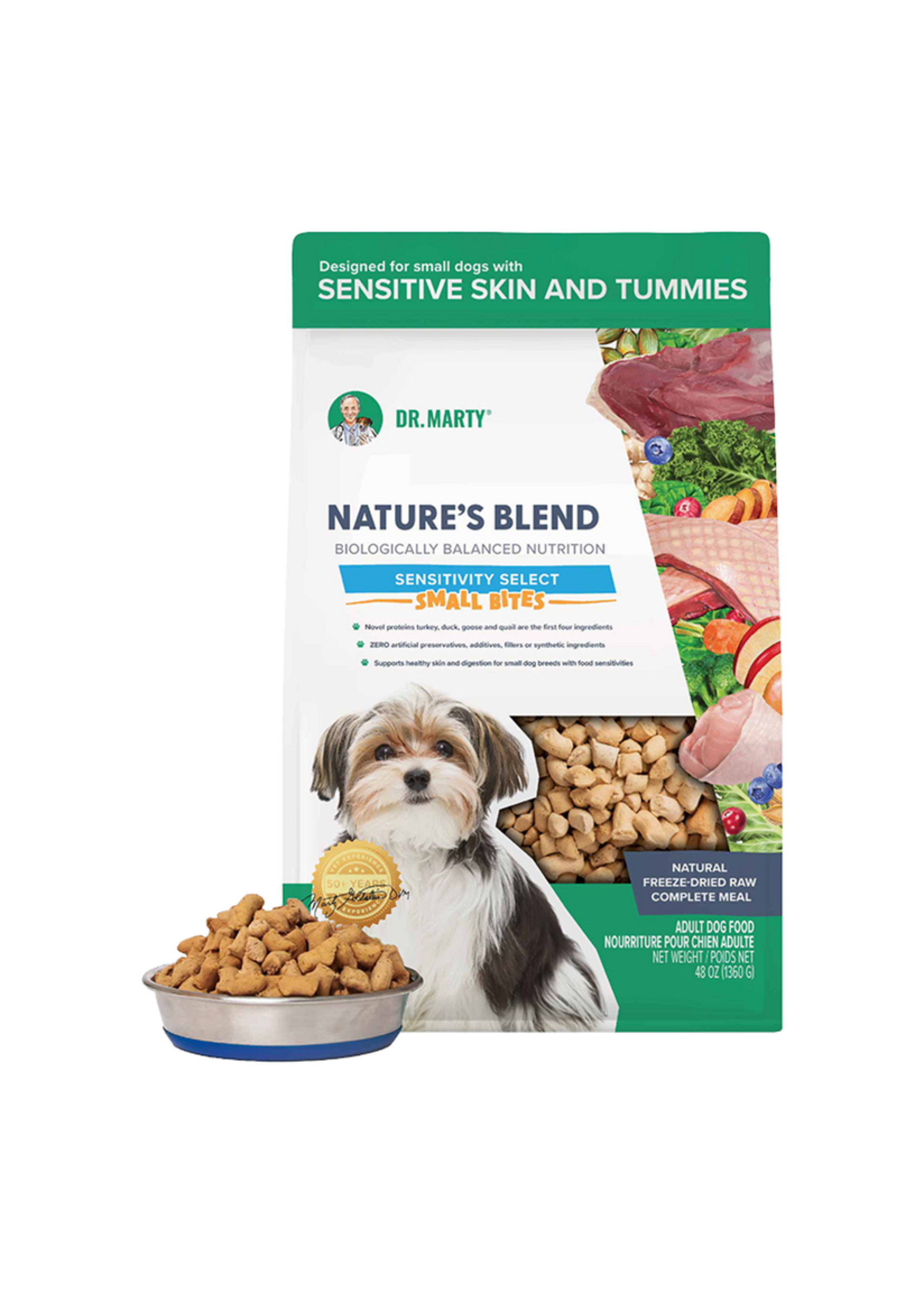 Dr. Marty Dr. Marty's Sensitivity Select Small Bites Freeze Dried Dog Food - 48 oz