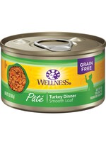 Wellness Wellness Cat Complete Health Turkey Pate - 3 oz Cans, Case of 12