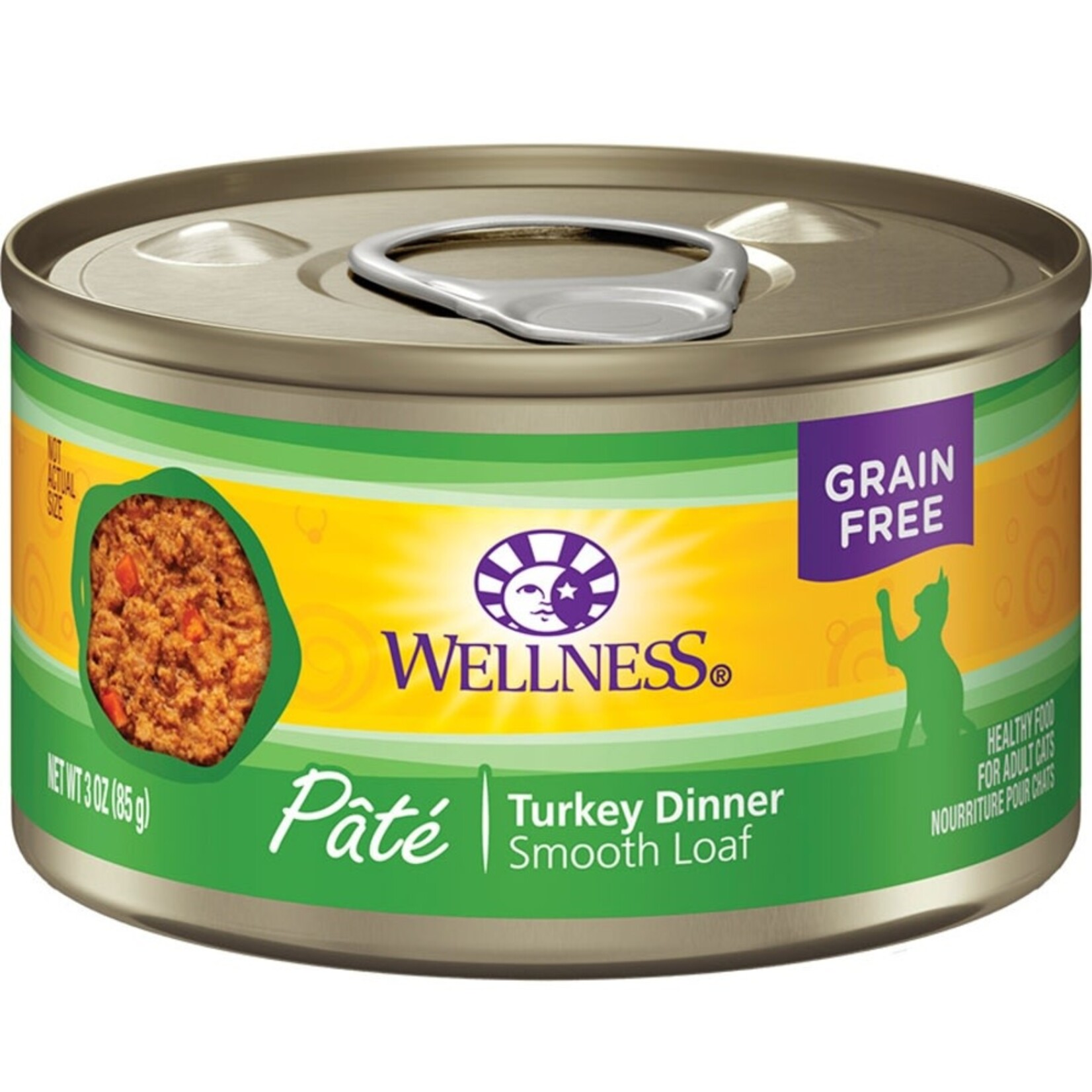 Wellness Wellness Cat Complete Health Turkey Pate - 3 oz Cans, Case of 12