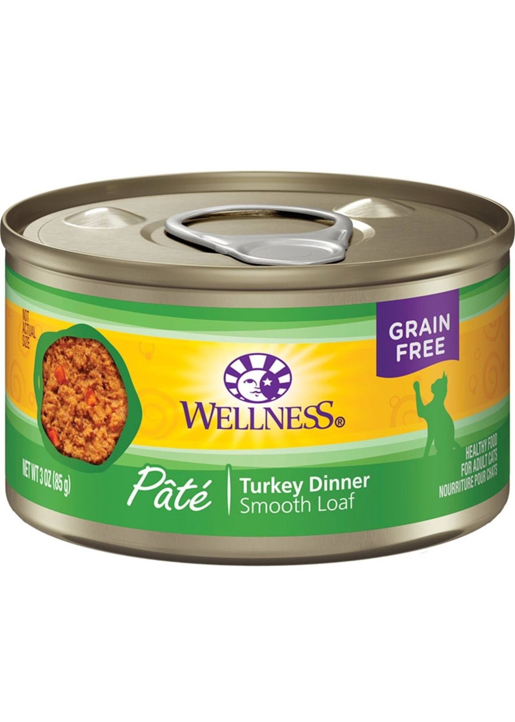 Wellness Wellness Cat Complete Health Turkey Pate - 3 oz Cans, Case of 12