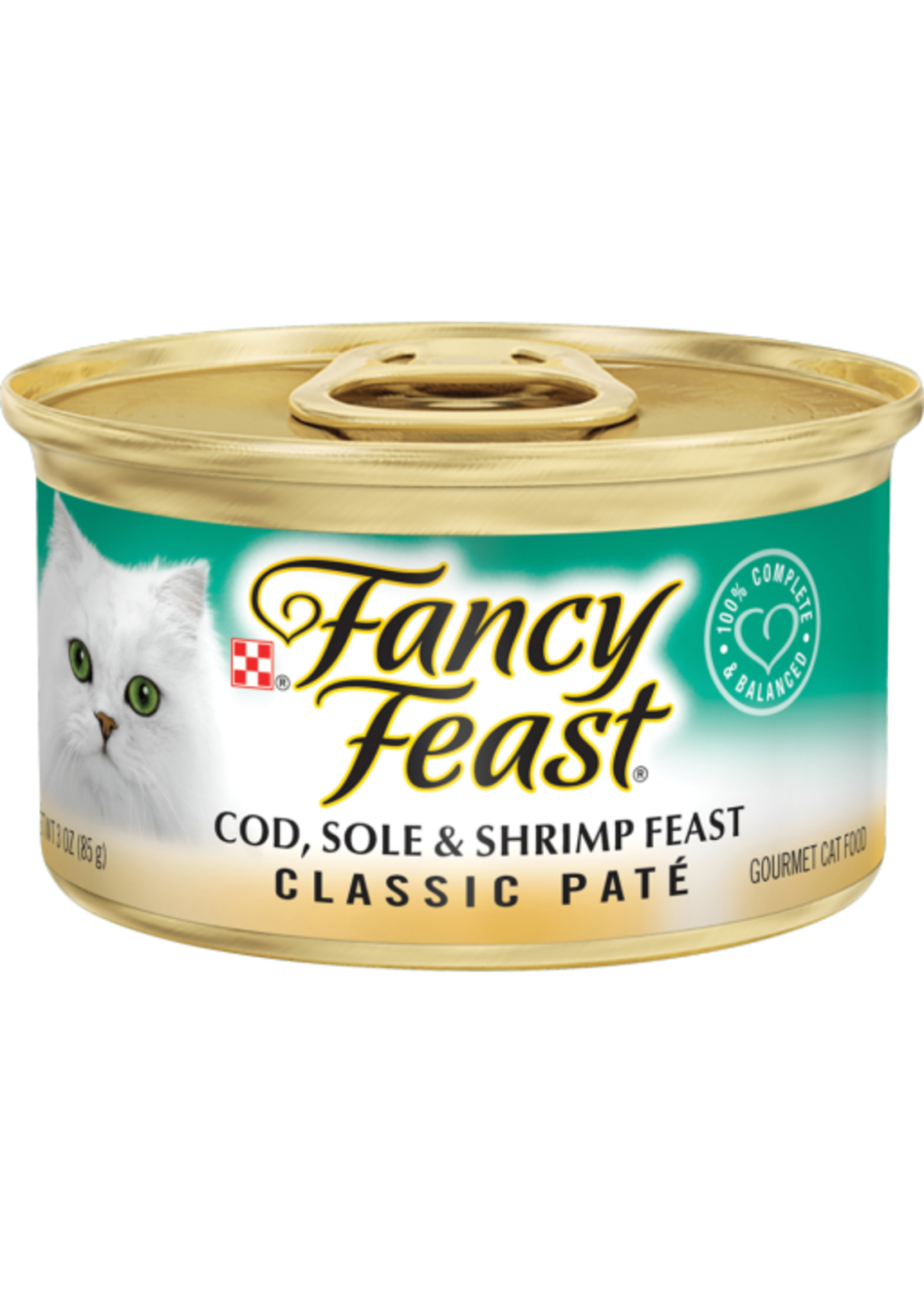 Fancy Feast Fancy Feast Cod & Sole & Shrimp Pate Wet Cat Food - 3 oz Can