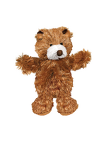 KONG KONG Plush Teddy Bear Dog Toy with Squeaker  Extra Small