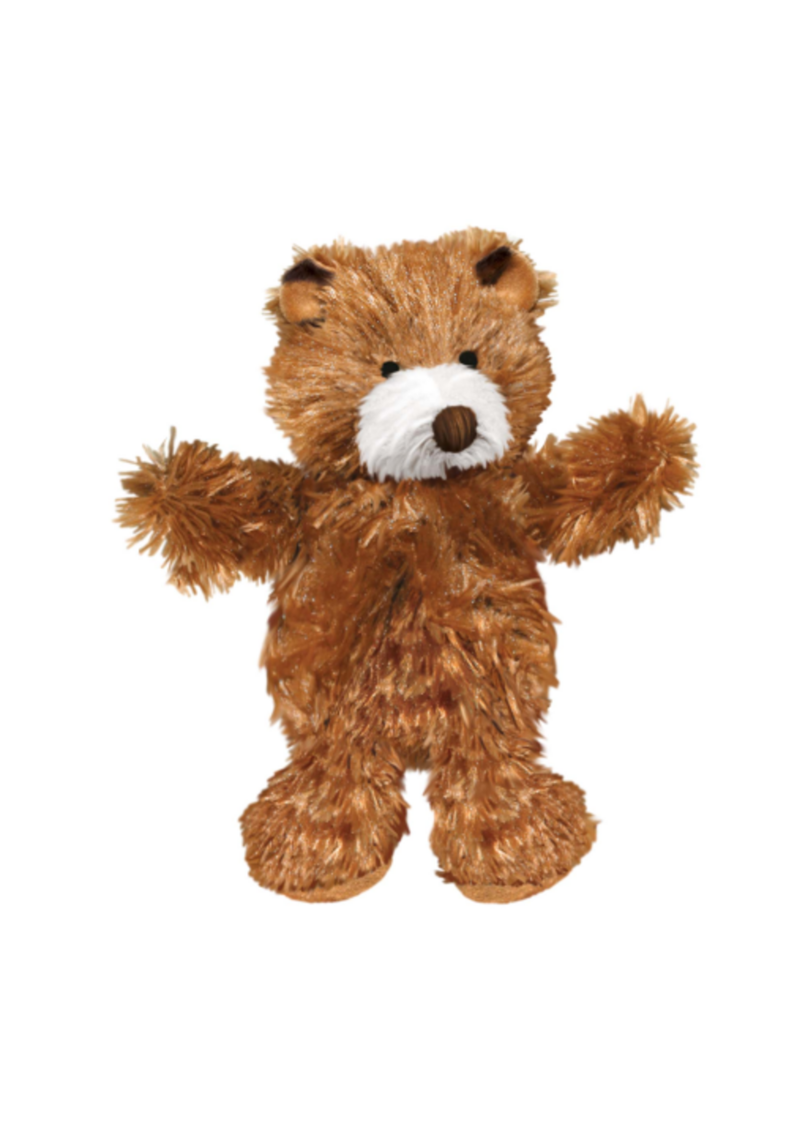 KONG KONG Plush Teddy Bear Dog Toy with Squeaker  Extra Small