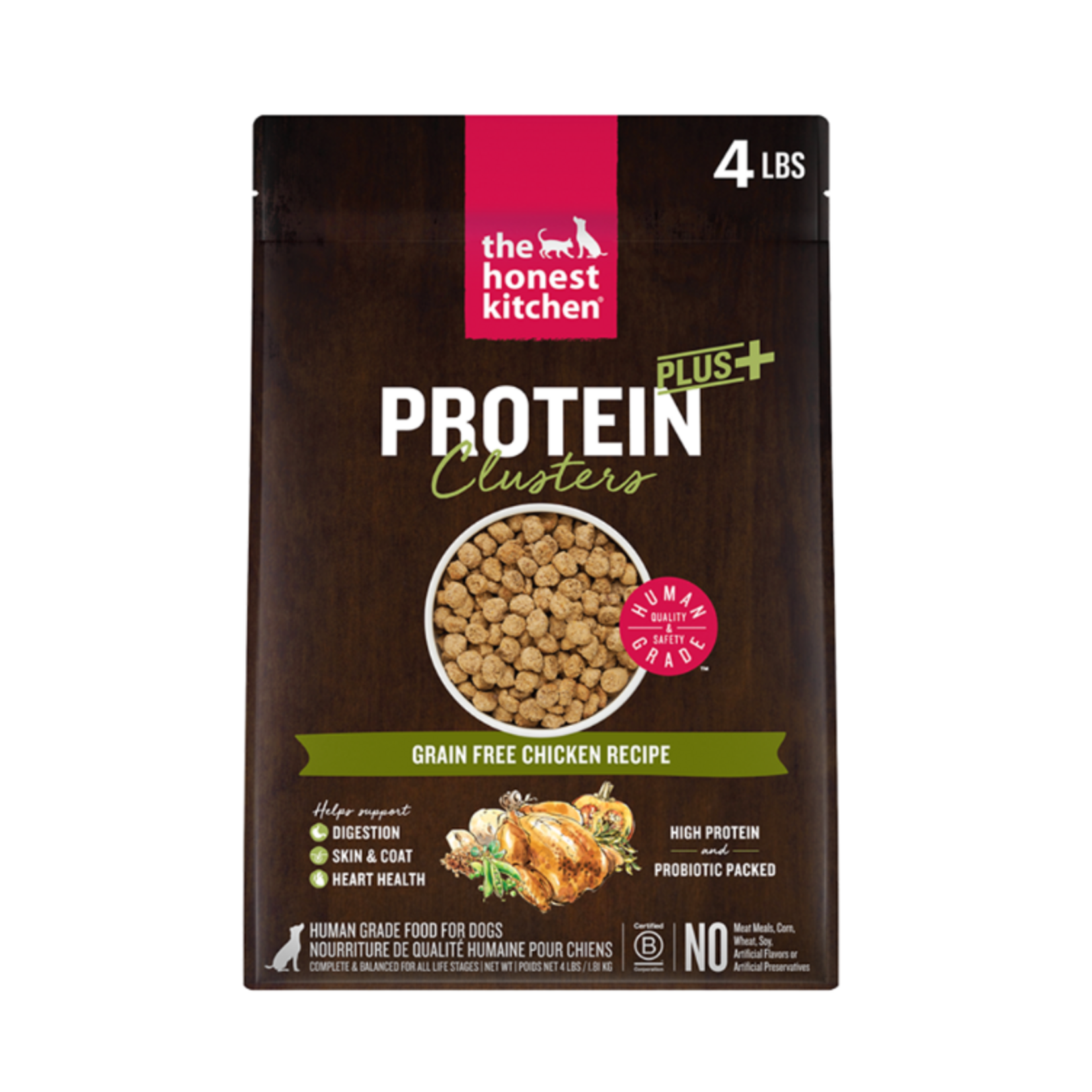The Honest Kitchen The Honest Kitchen Dog Protein Plus+ Clusters Grain Free Chicken - 4 lb