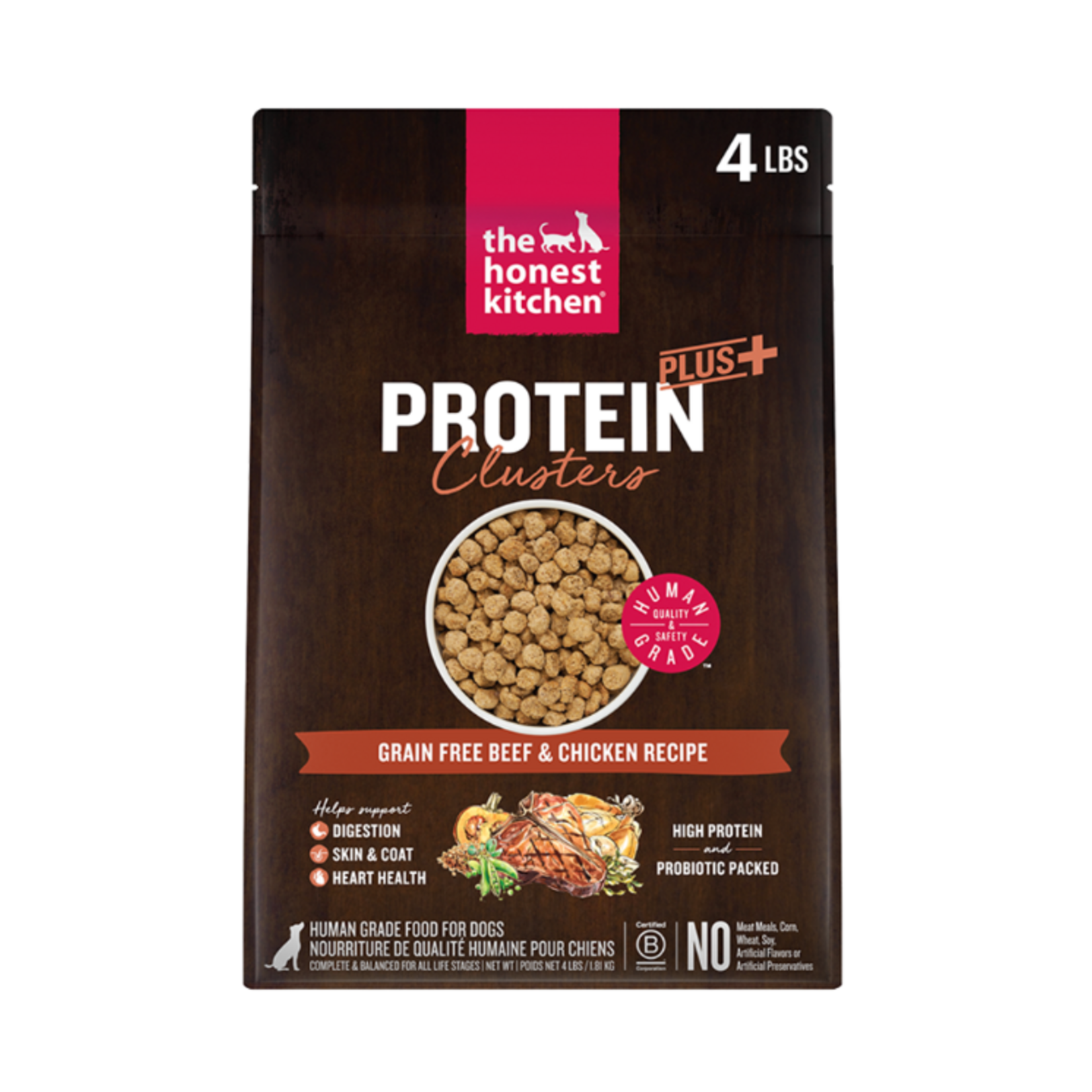 The Honest Kitchen The Honest Kitchen Dog Protein Plus+ Clusters Grain Free Beef & Chicken - 4 lb