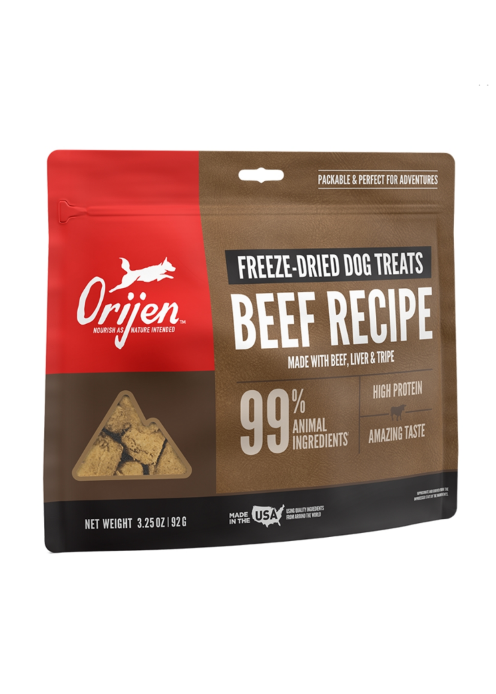 ORIJEN ORIJEN Freeze Dried Ranch Raised Beef Dog Treats - 3.25 Oz