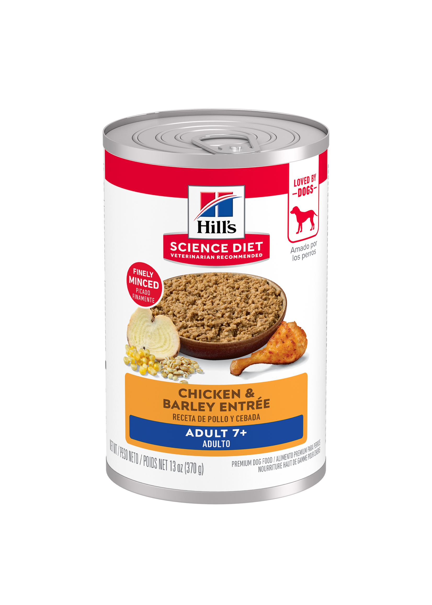 Hill's Science Diet Hill's Science Diet Wet Dog Food Can - Adult 7+ Chicken & Barley Entree - 13 oz, Case of 12